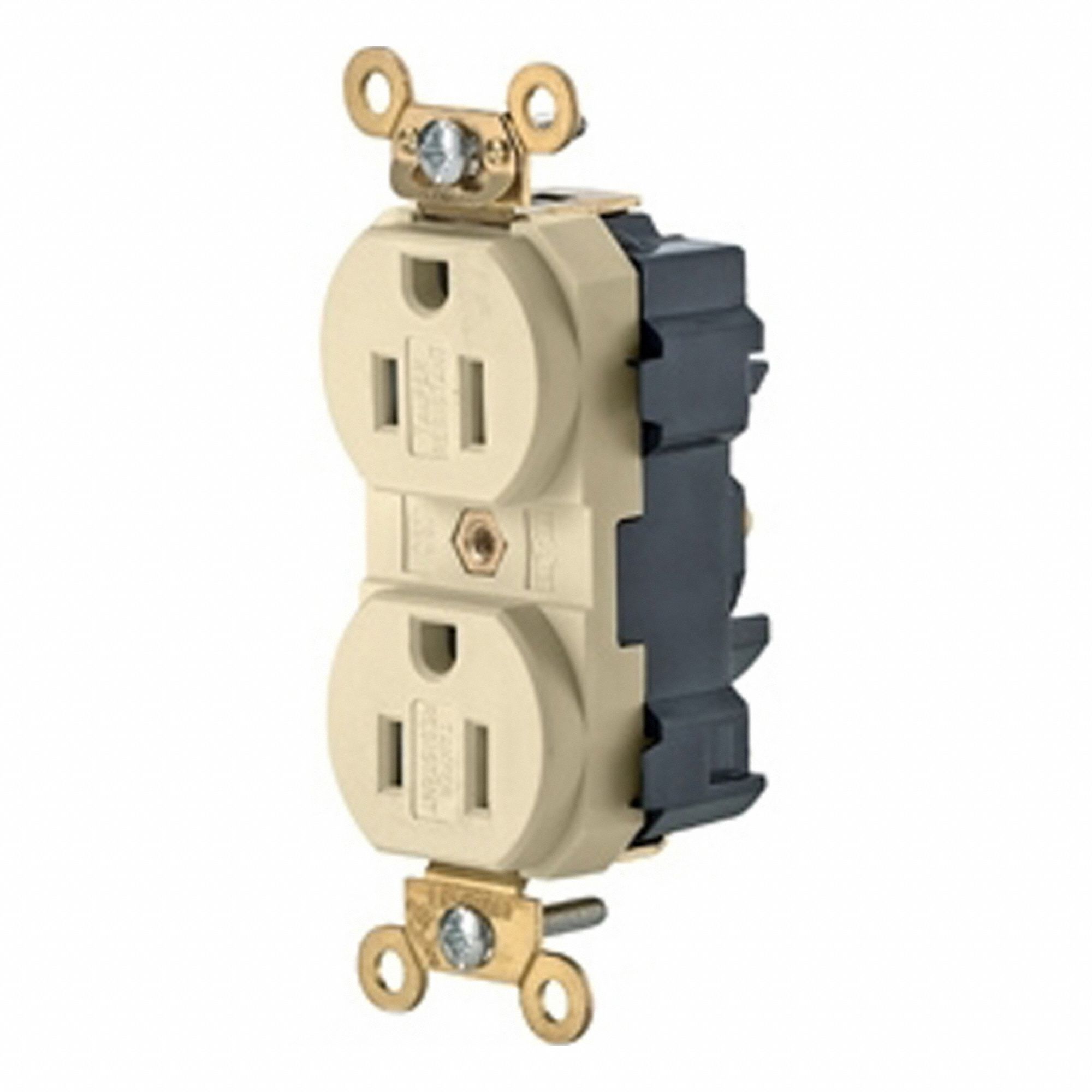 Lev-Lok Rec 15A 125V TR Self-Gr Ivr