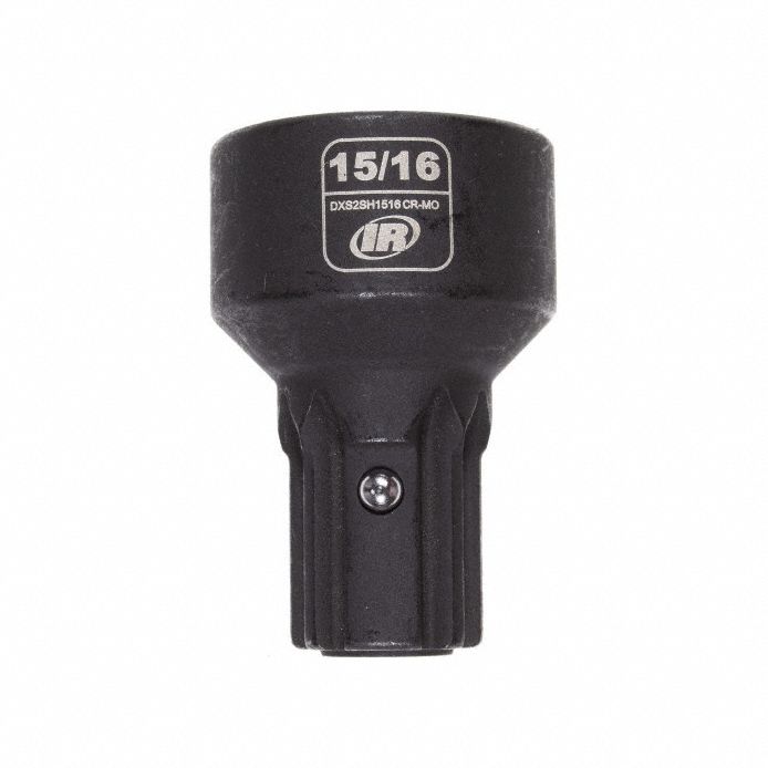 Impact Socket: SAE, 15/16 in Socket Size, 6-Point, Std, 1 9/16 in Overall Lg