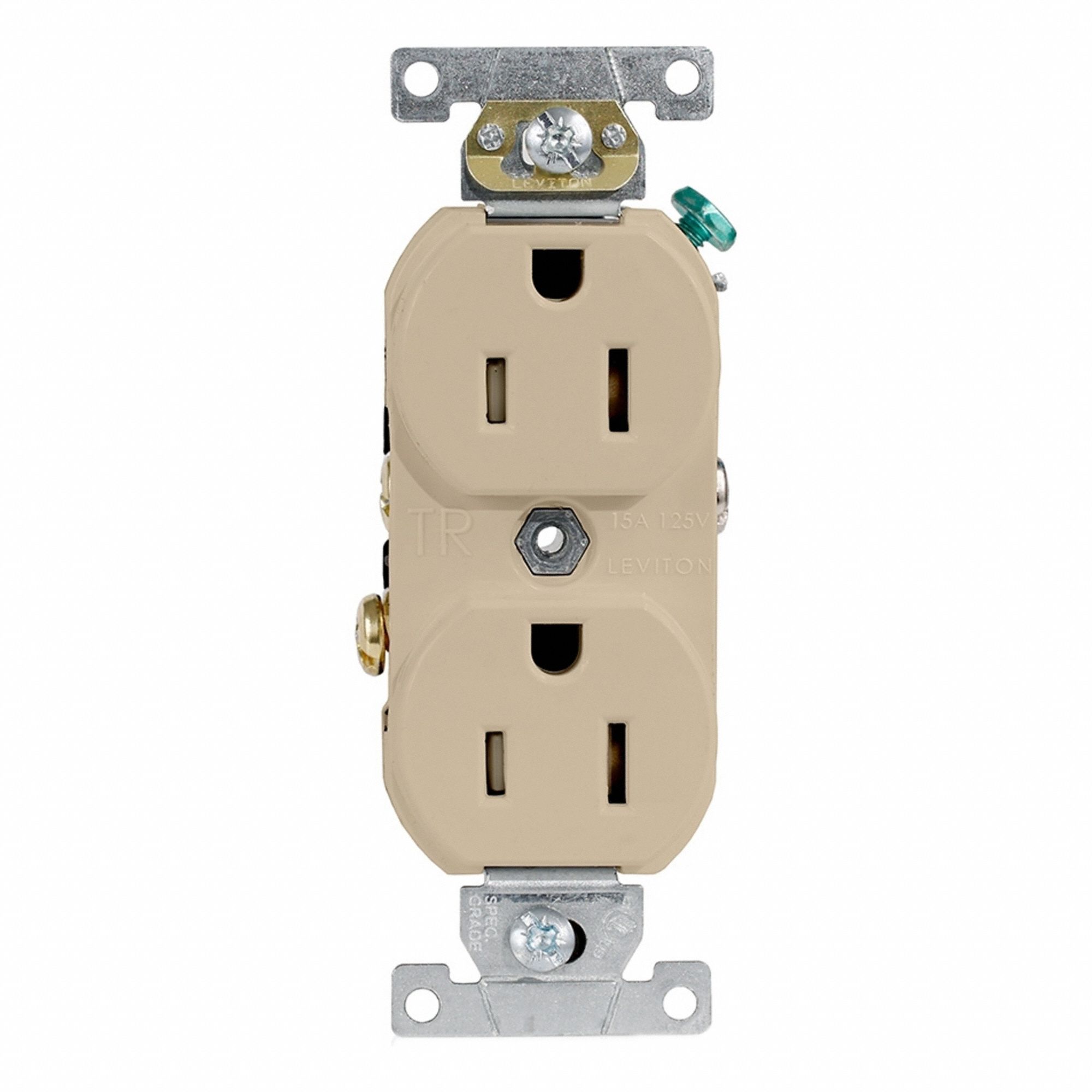 Dup Rec 15A 125V TR Ivr