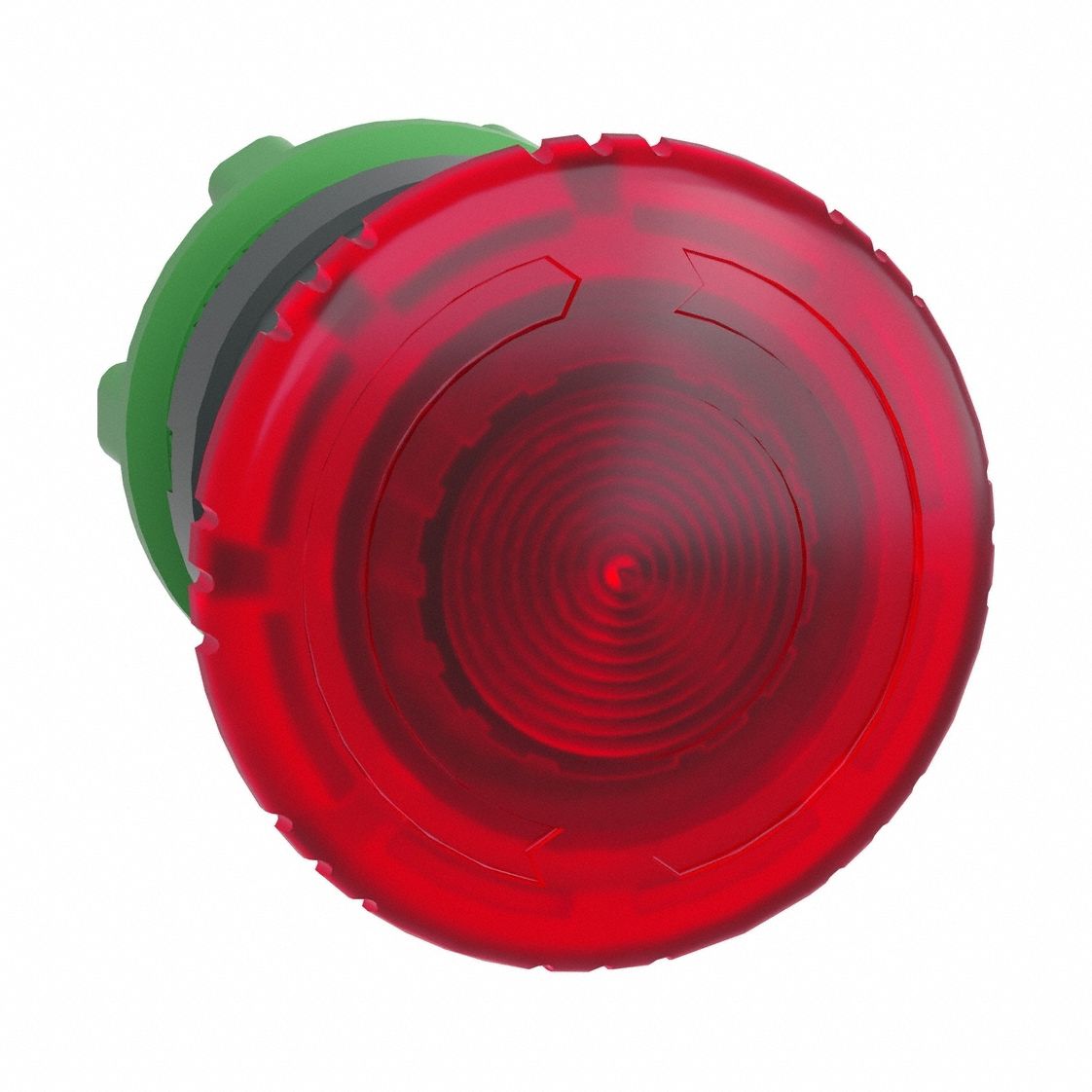 Emergency Stop Push Button: Red, 22 mm Mounting Size, Non-Metallic, Maintained