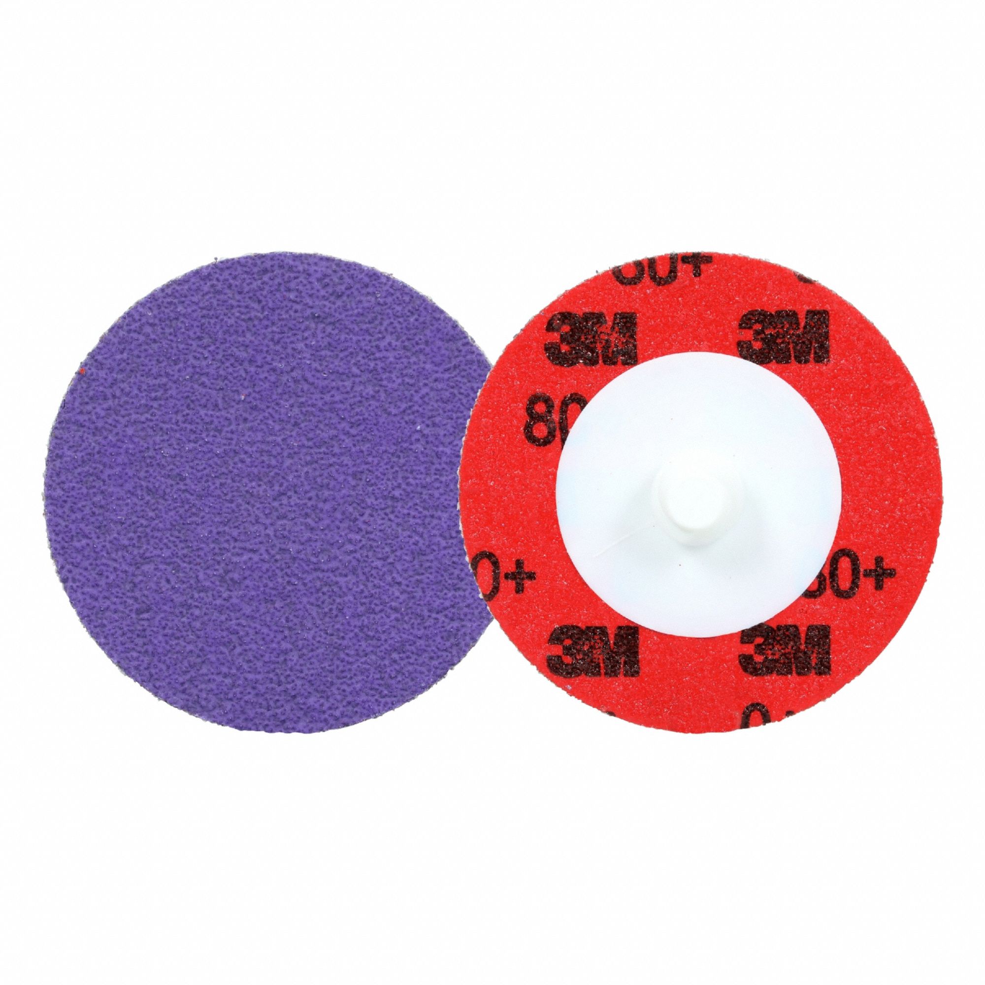 Quick-Change Disc: TR, 1-1/2", Ceramic, 80 Grit, YF Wt Polyester, 1184F, 50 PK