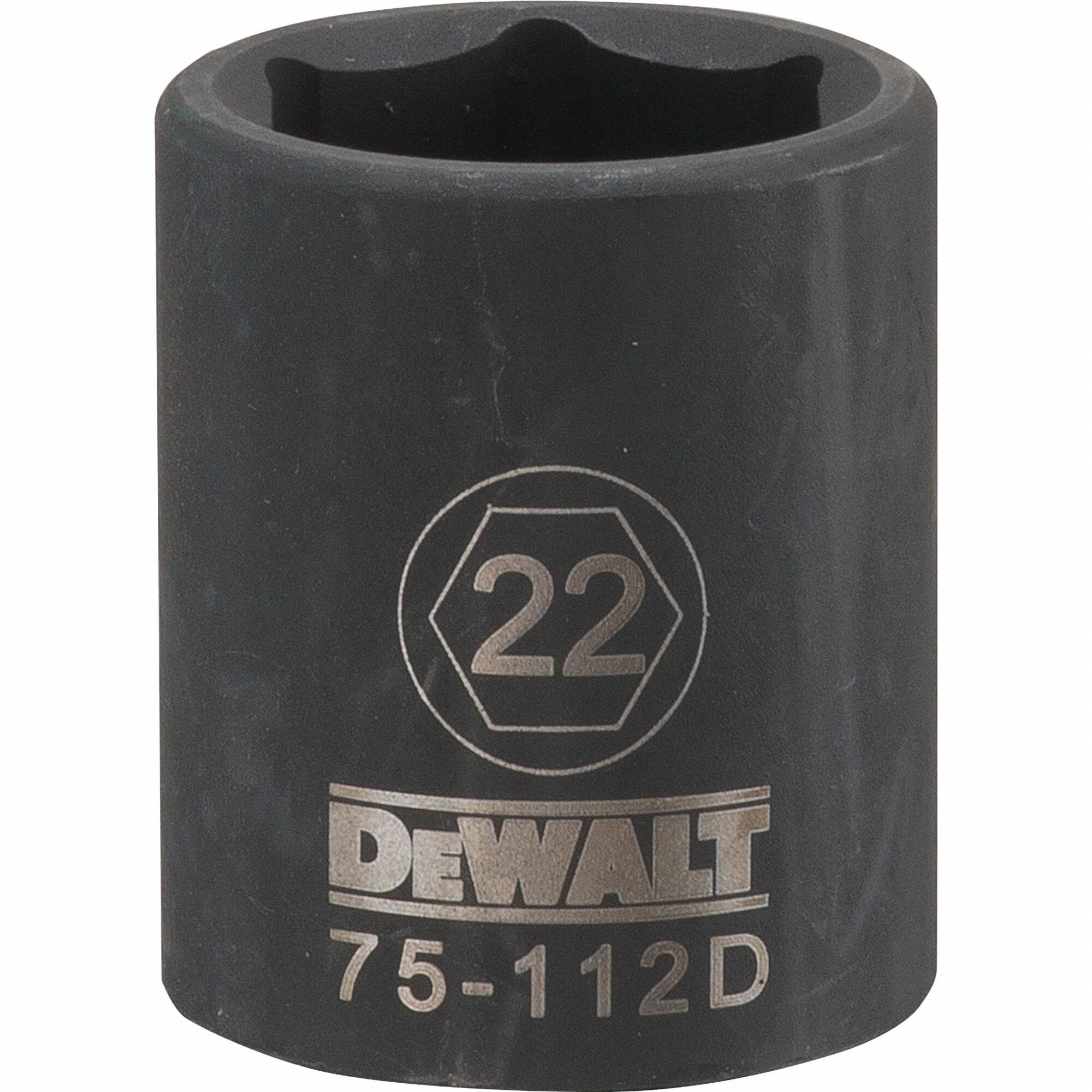 Drive Impact Socket 6PT 1/2in 22 mm