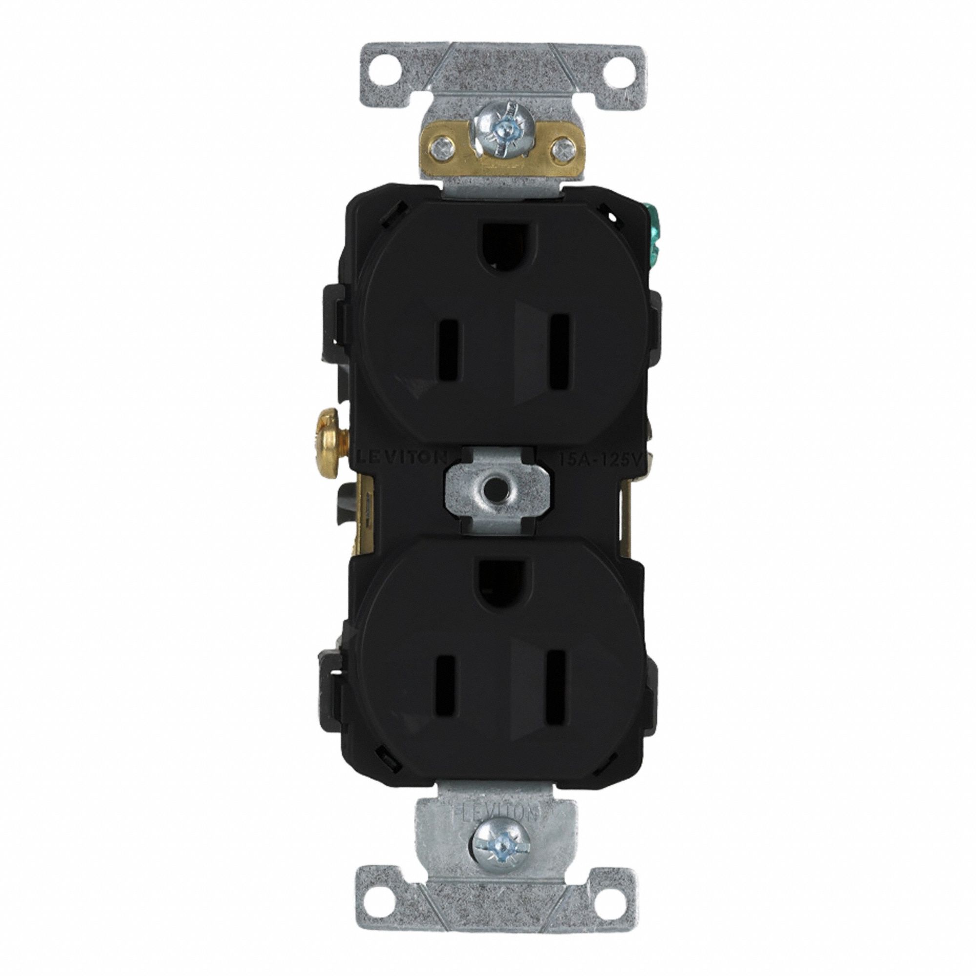 Duplex Receptacle Outlet 15A Black 125V