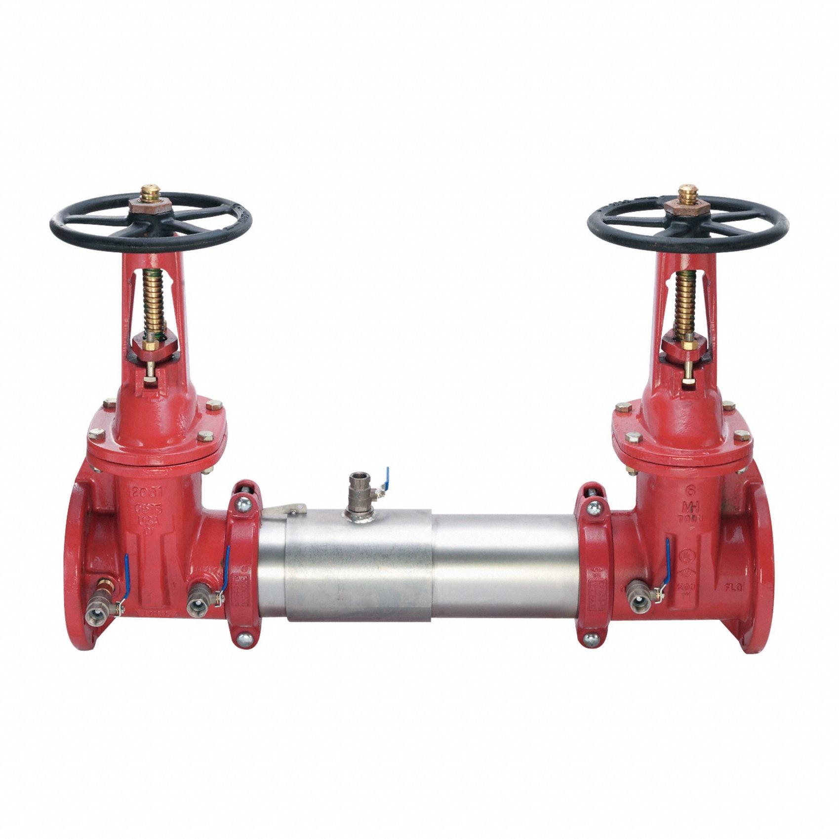 Double Check Valve Assembly: 757, 2 1/2 in Pipe Size, Flange x Flange, 30.75 in Overall Lg