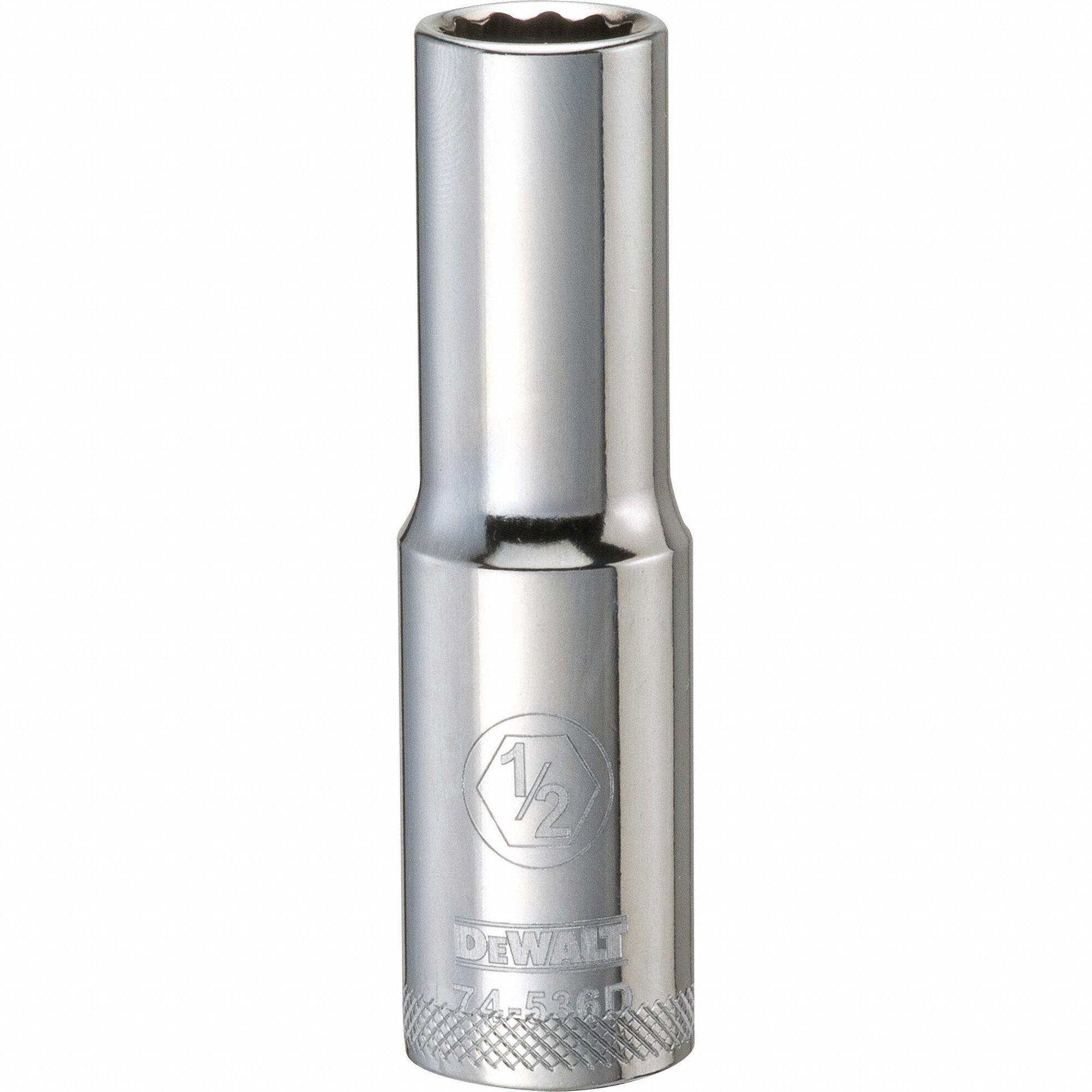 Deep Socket 12 Pt 1/2in 1/2in SAE