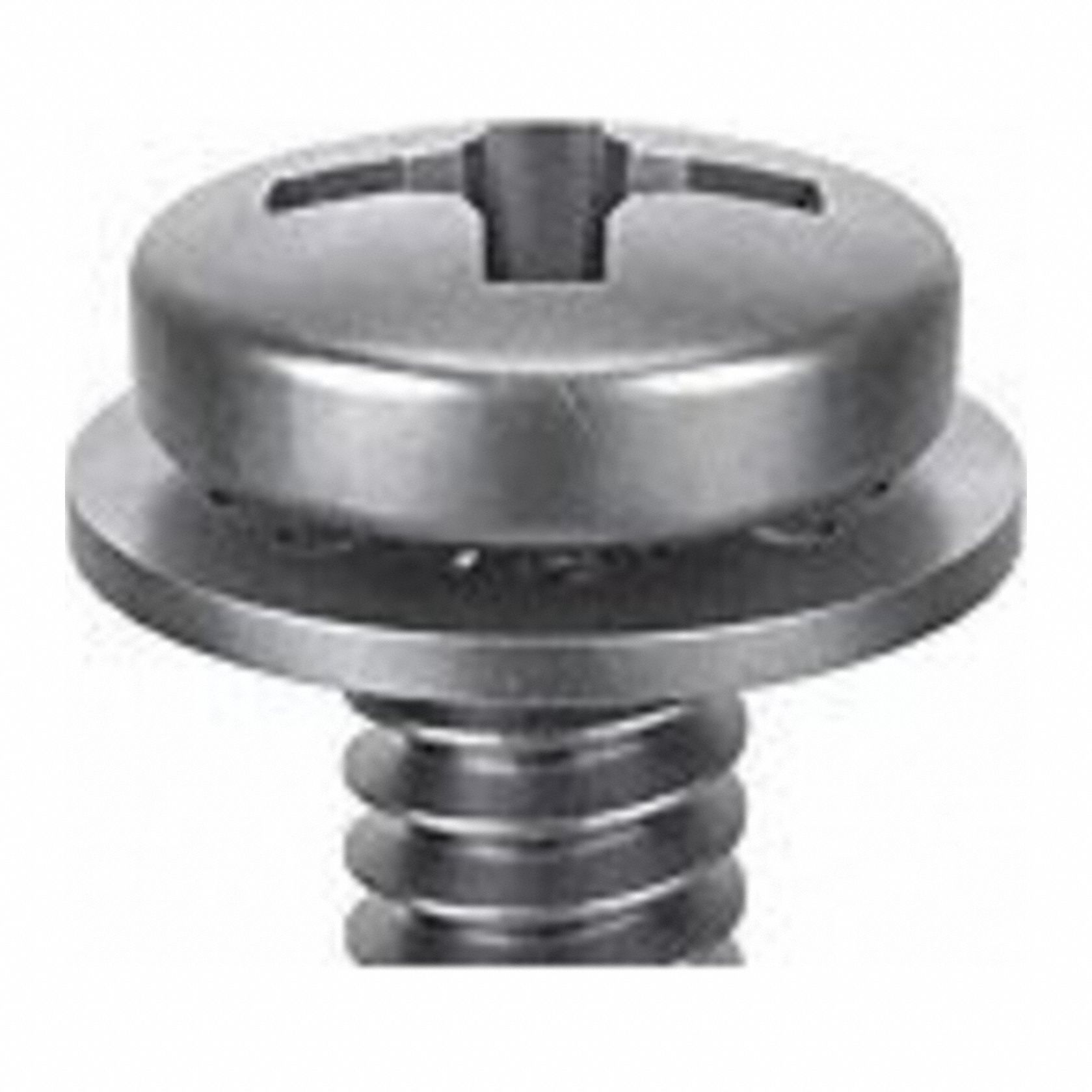 SEMS Screw: Internal Tooth, M2.5x0.45 Thread Size, 4 mm Lg, Stainless Steel, Passivated, Pan, 25 PK
