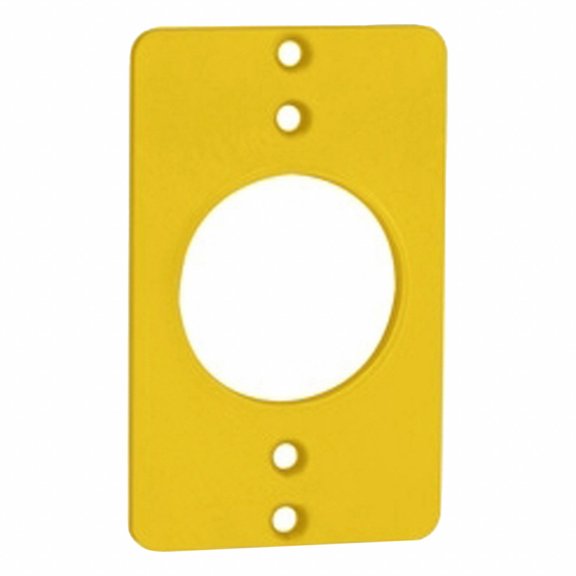 Weatherproof Cover: Portable Outlet Box Cover, Single Receptacles, 1 Gangs, Yellow