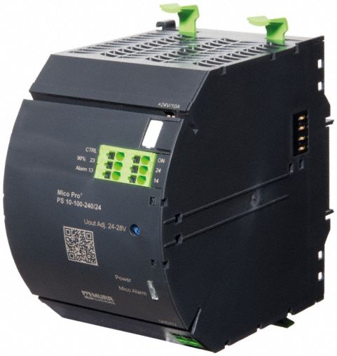 DC Power Supply: DIN Rail, 240 W Output Power - Rated, 10 A Current - Output