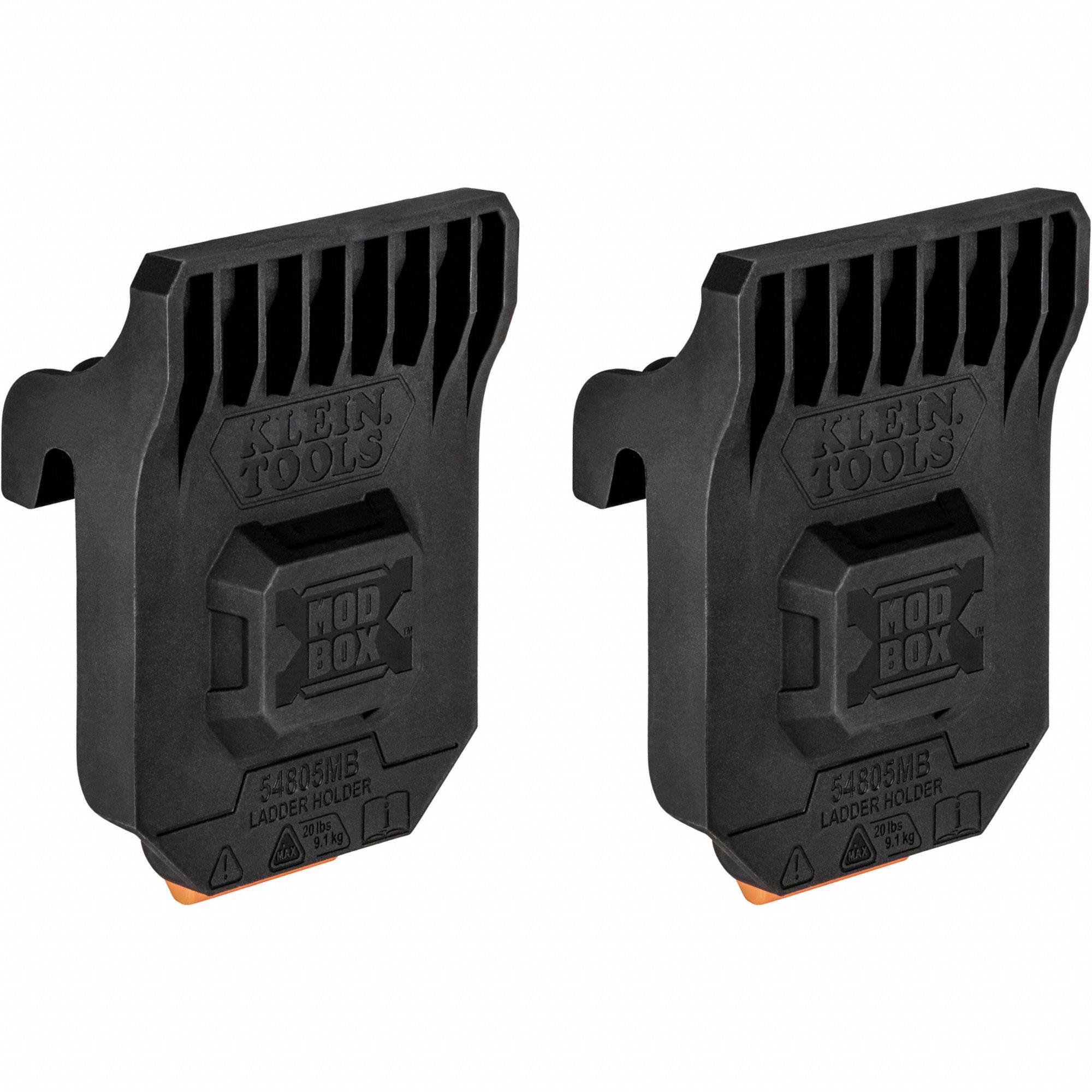 KLEIN TOOLS Tool Storage Accessories: Black, 3 11/16 in Overall Lg, Plastic (MPN 54805MB). Key specifications — Material: Plastic; Brand: KLEIN TOOLS; Color: Black; Compatible Manufacturer Model Number: 54834MB.