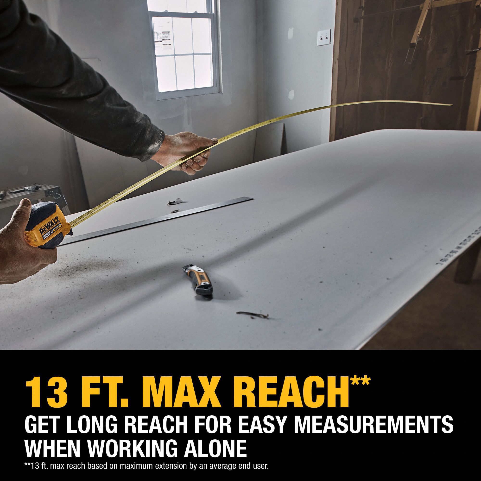 Tape Measure 25 ft L 1 1/4 in W Steel