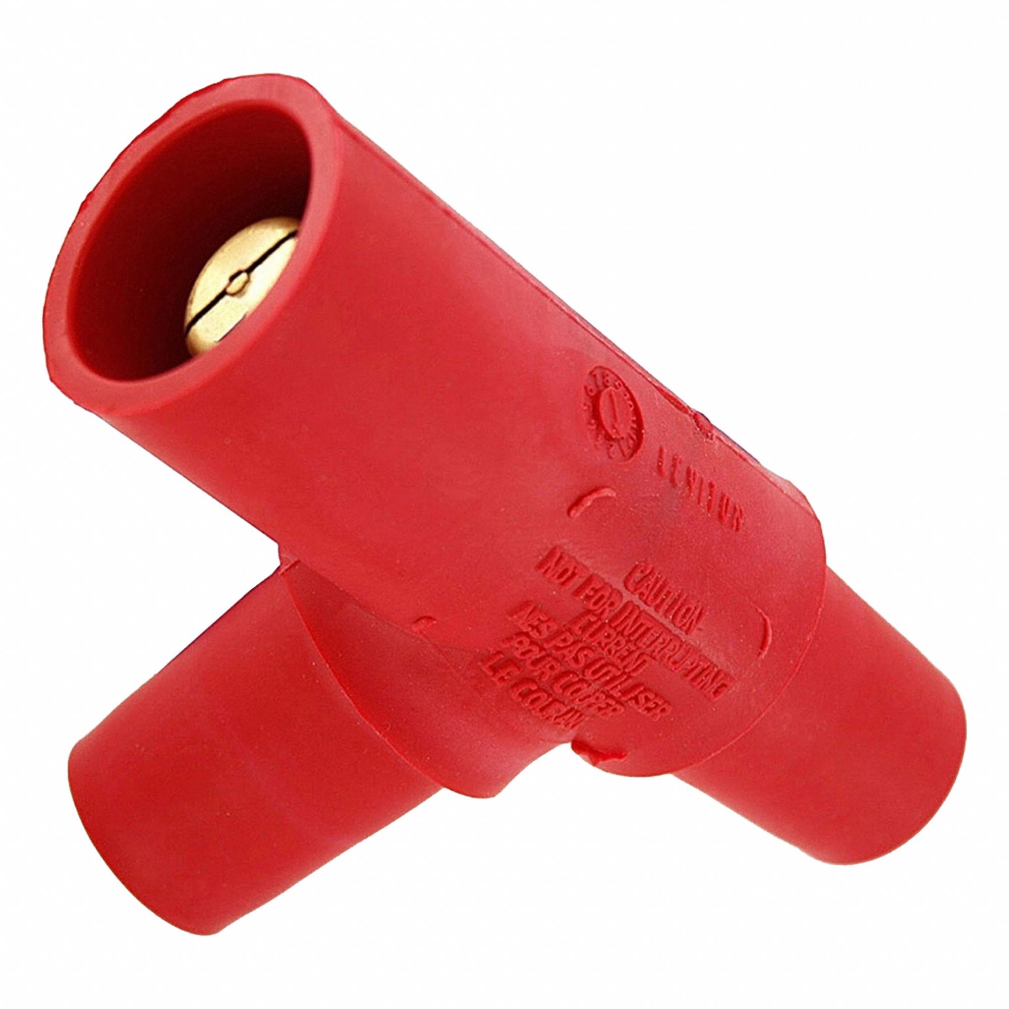 Tee Adapter: Female-Male-Female, 400 A, Red