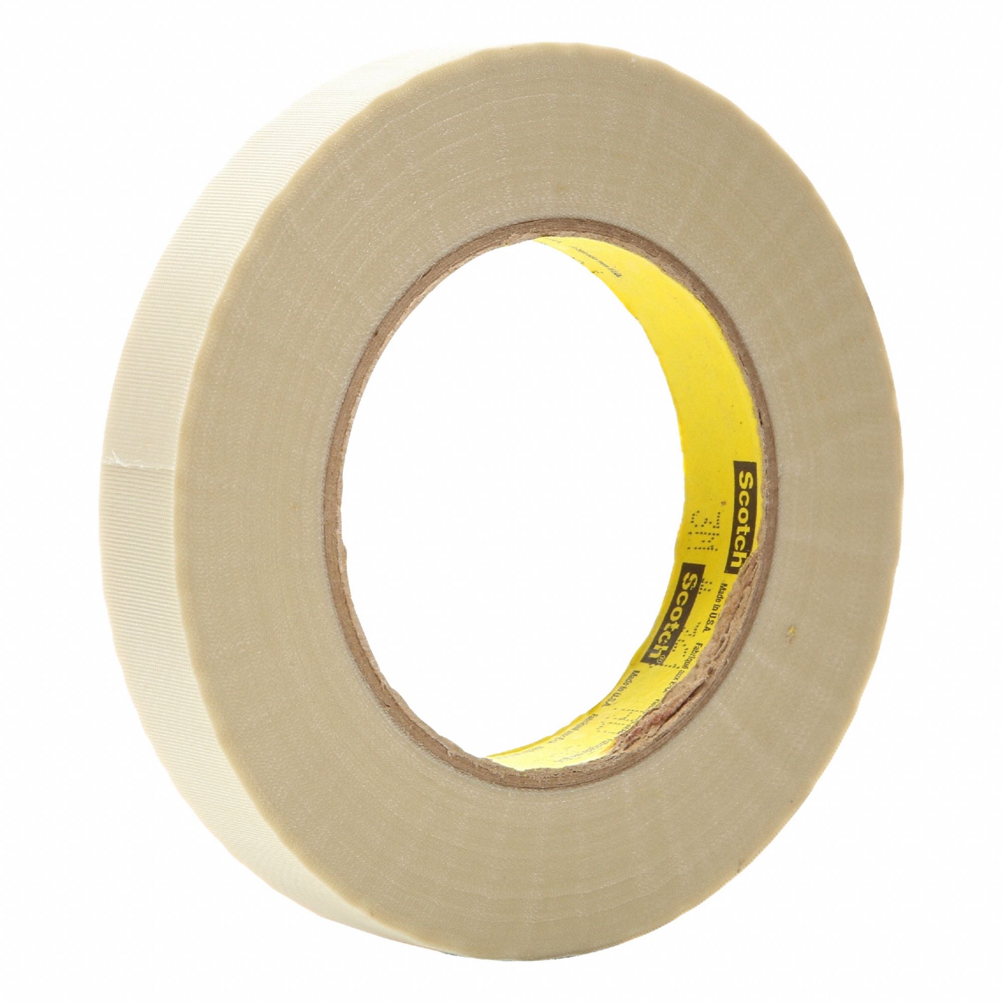 Cloth Tape: 3/4 in Wd, 60 yd Lg, 6.4 mil Thick, White, Fiberglass Cloth, Silicone, Roofing, 48 PK