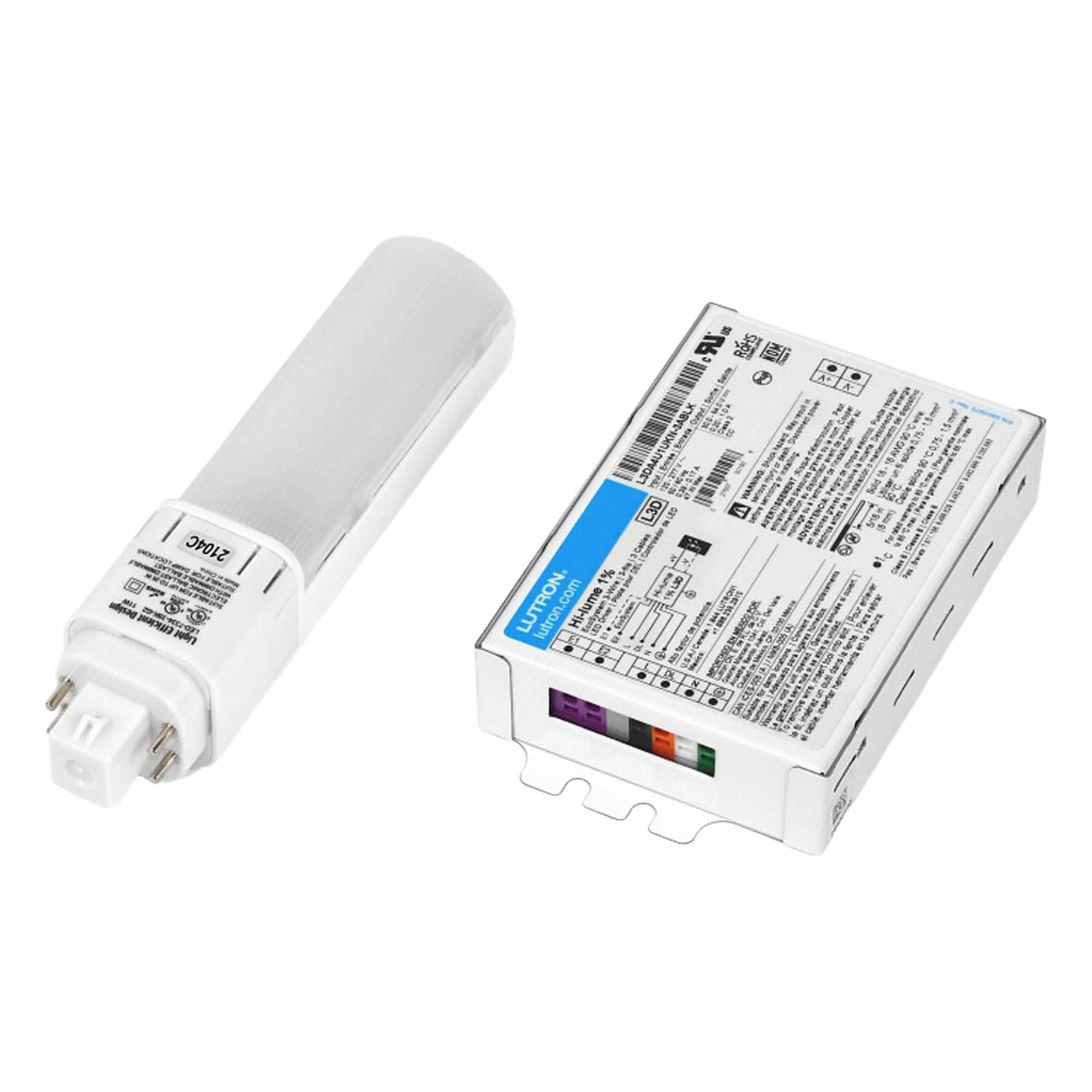 LED Kit: Hi-Lume 3-Wire, CFL, 1 Lamps, 1, 000 lm, 3000K, KN-Case Square, 120/277V AC, 1