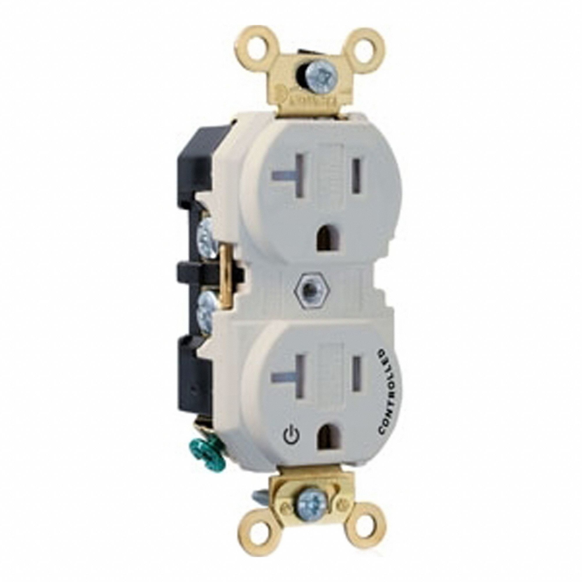 Dup Rec 20A 125V 1MCtrl TR Self-Gr LtAl