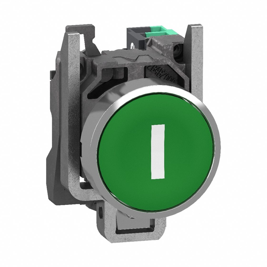 FlushPushButtonOperator, NonIllum, Grn, 1NO