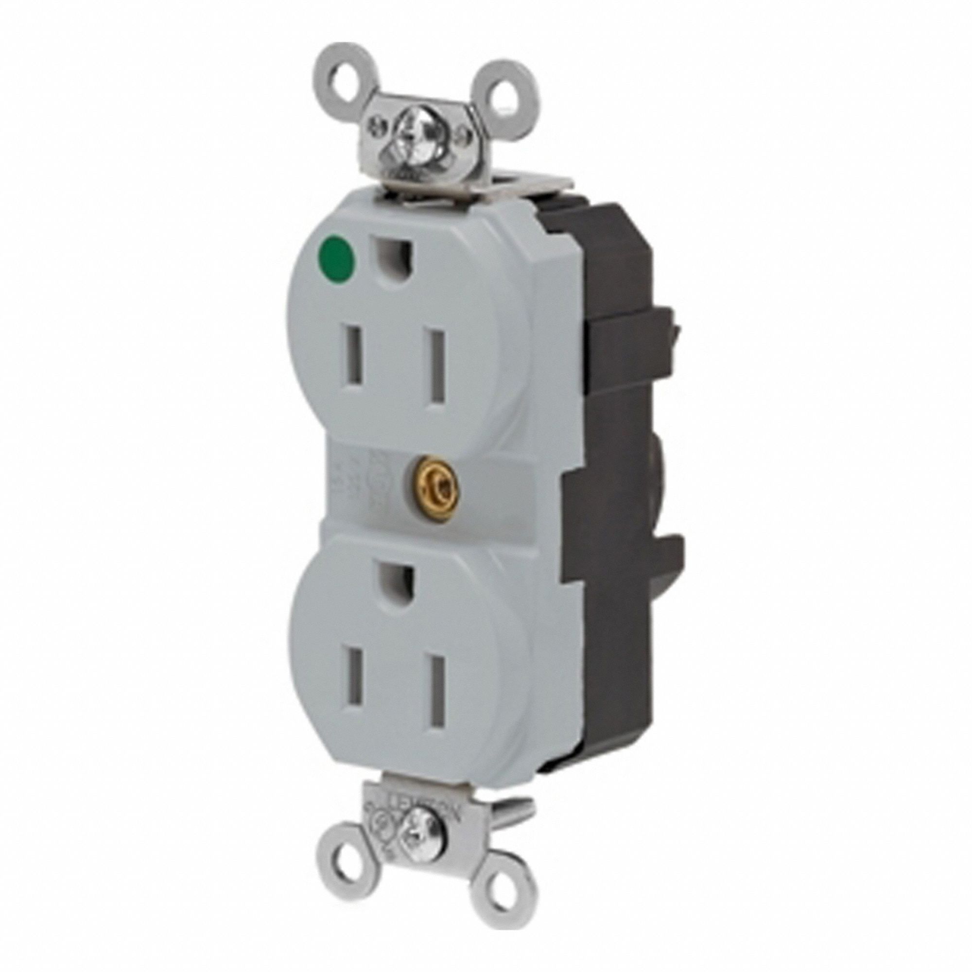 Lev-Lok Dup HG 15A 125V Illum Gry