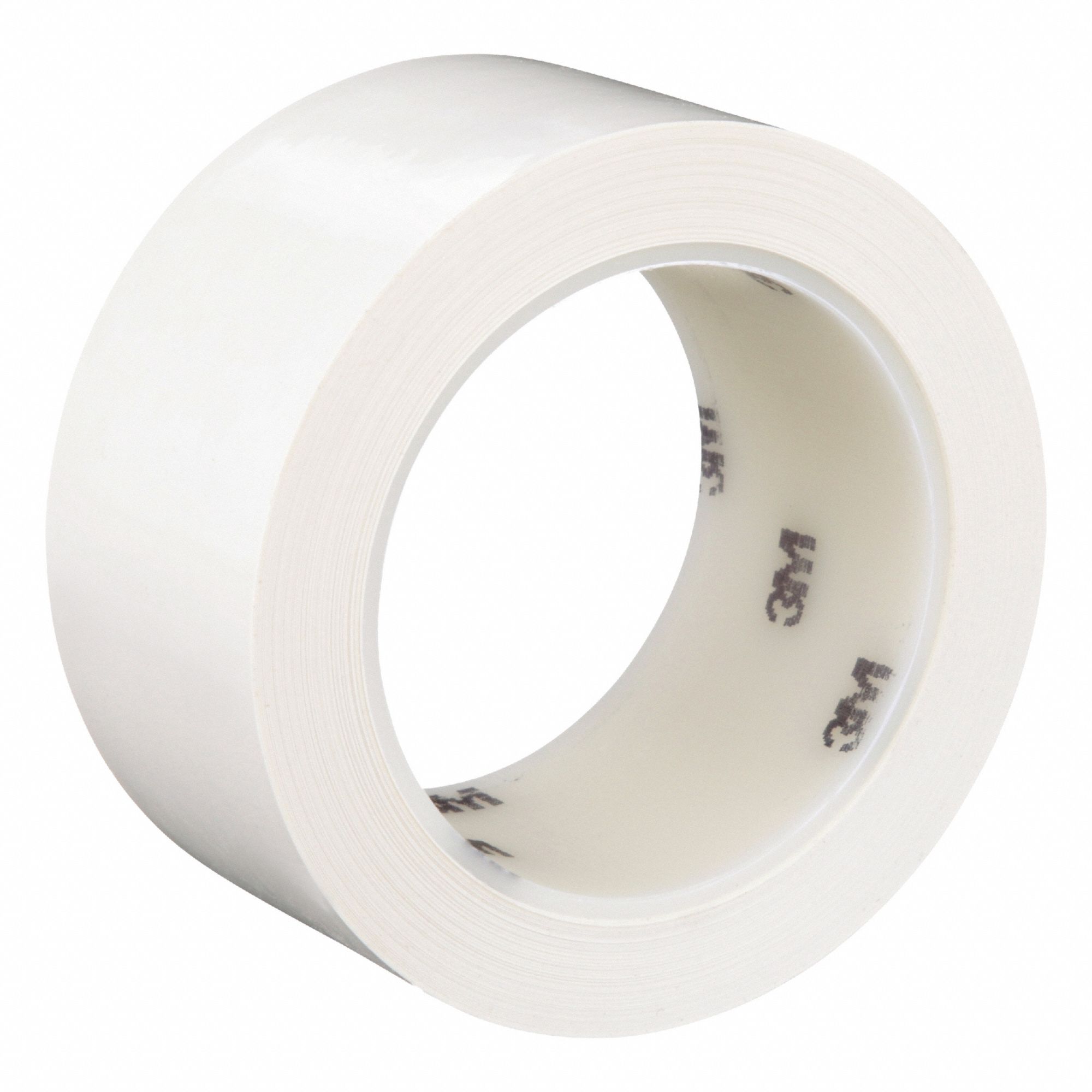 Sealing Tape: 2 in Wd, 36 yd Lg, 5.3 mil Thick, White, Polyethylene Film, Rubber, Single-Sided