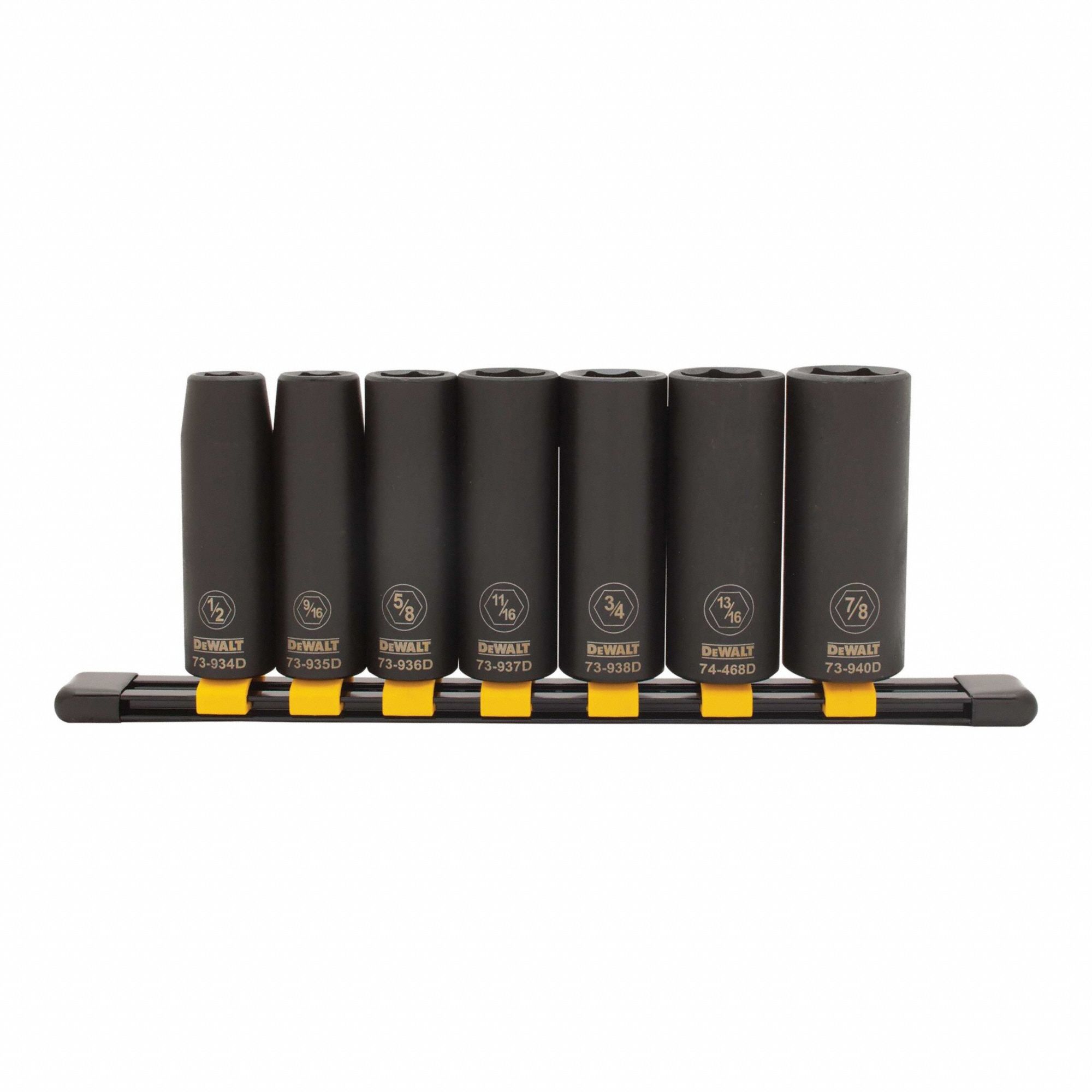 Impact Sockets SAE Deep 7 pcs