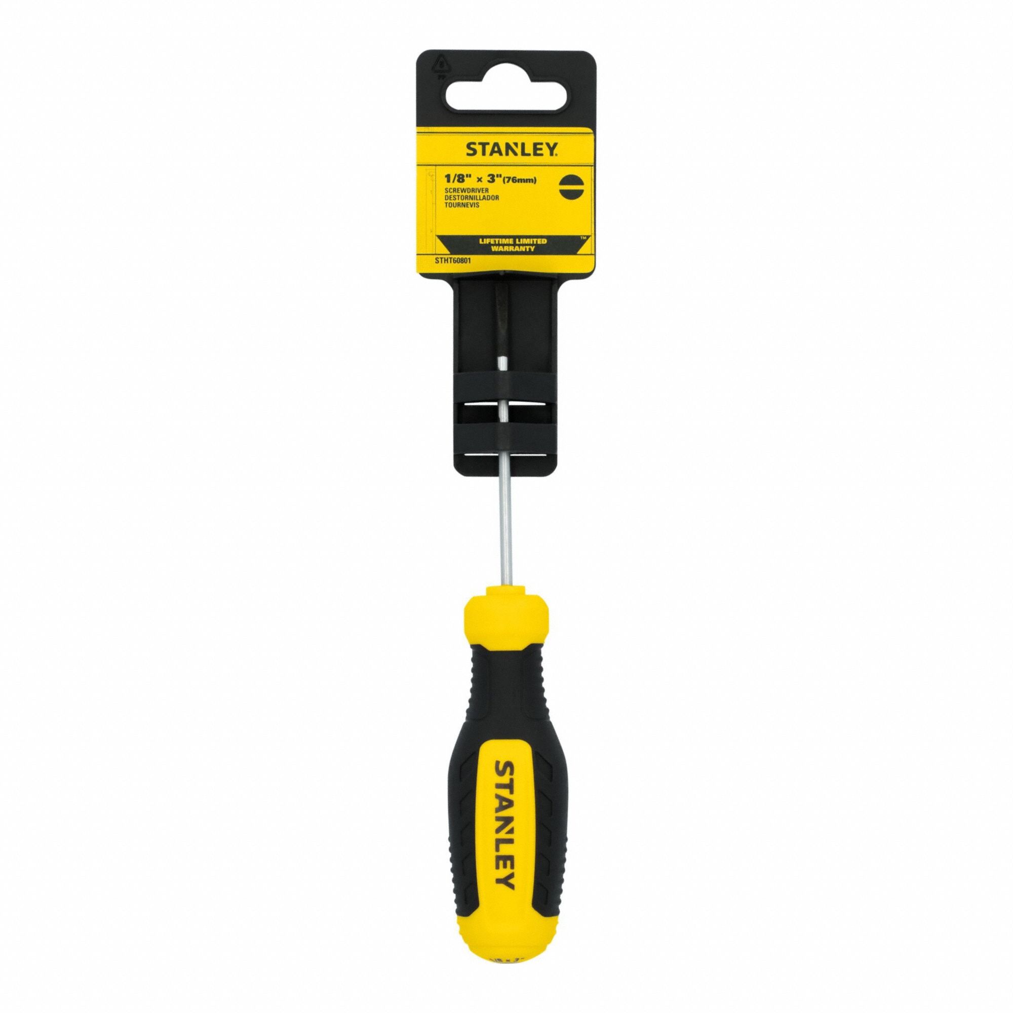 Screwdriver, Slotted, 1/8in,