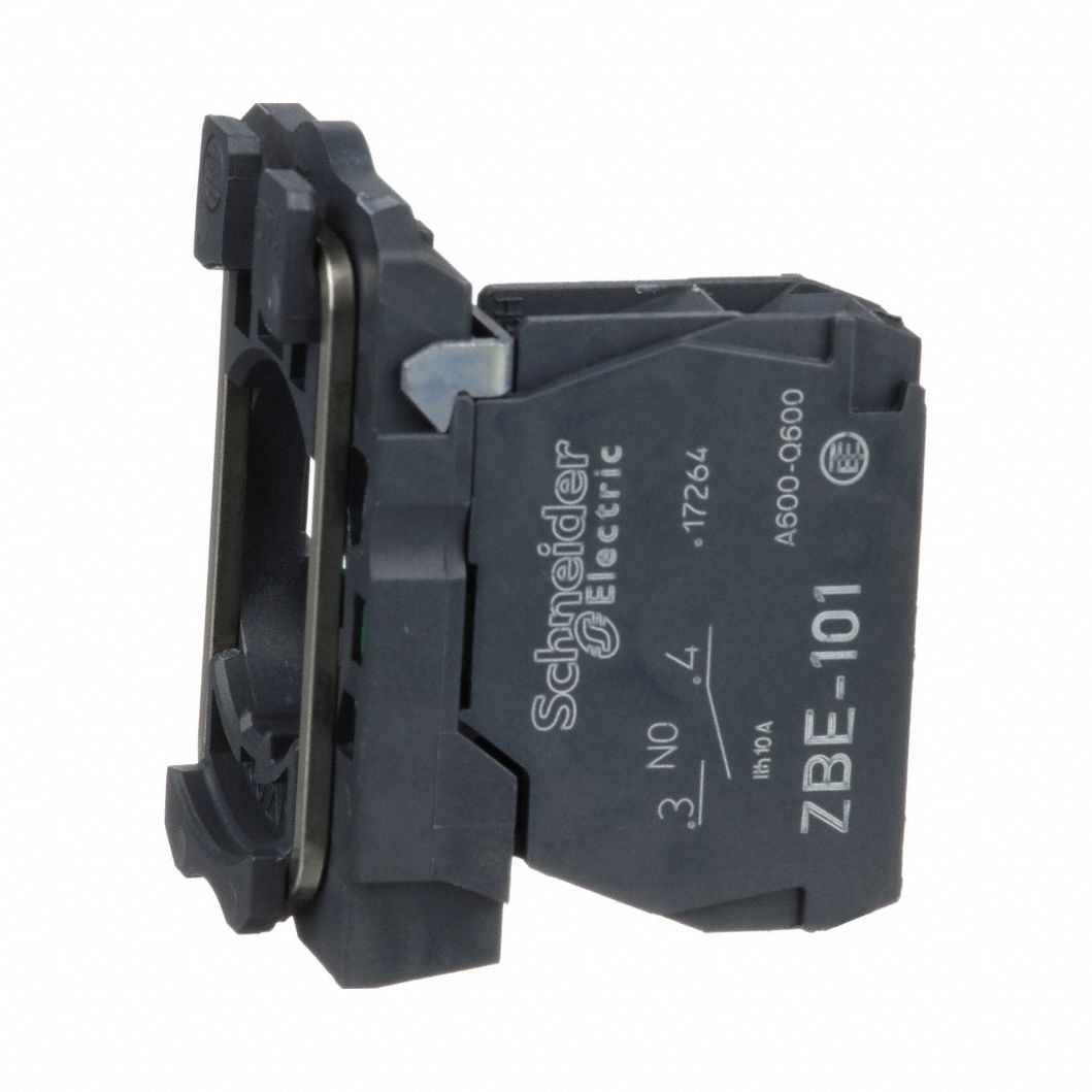 Contact Block: 22 mm Panel Mounting Size, 1NO, Momentary, ZB5 Series