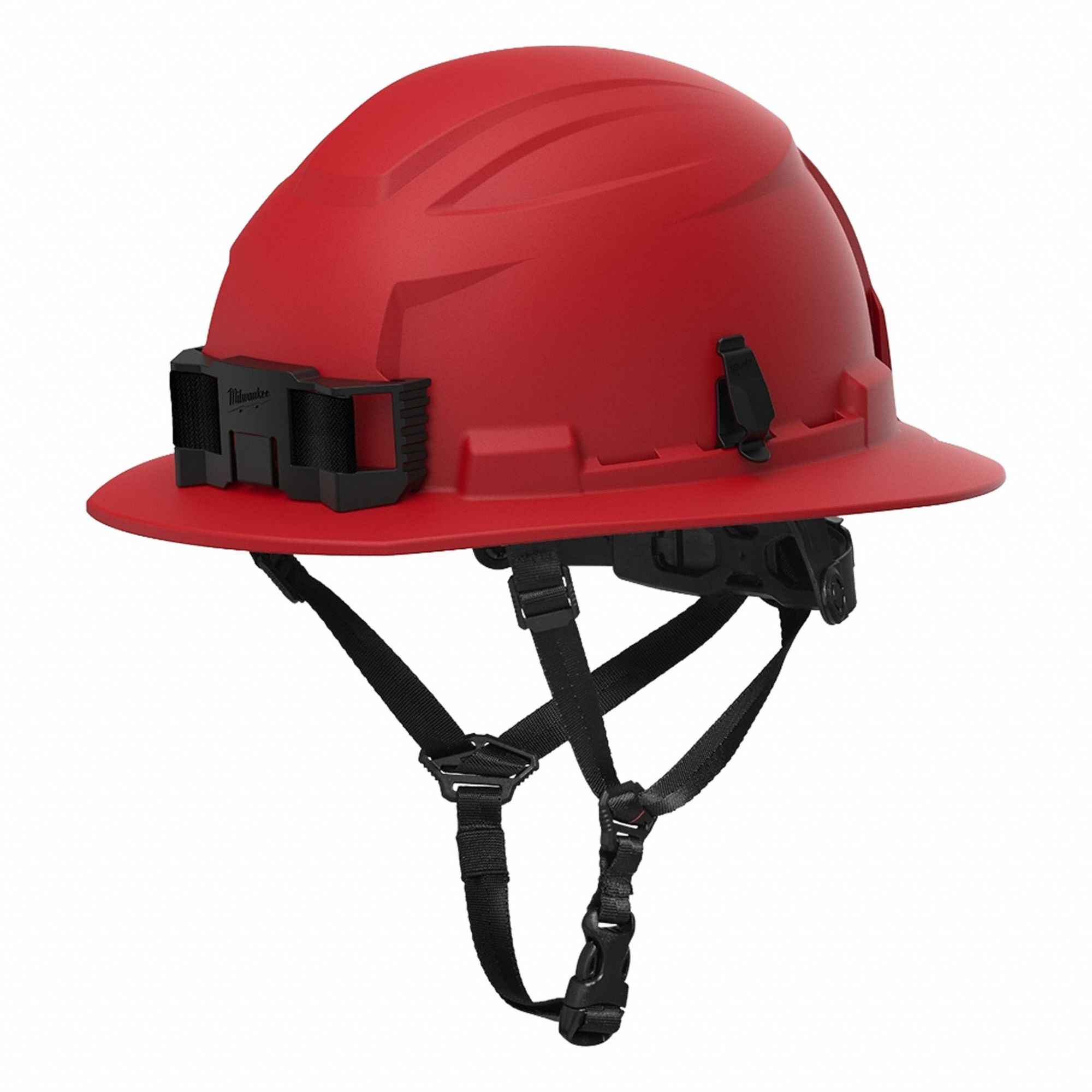 Hard Hat: Red, No Graphics, Swing Ratchet (6-Point), Ratchet, Polyethylene, Side-Slots