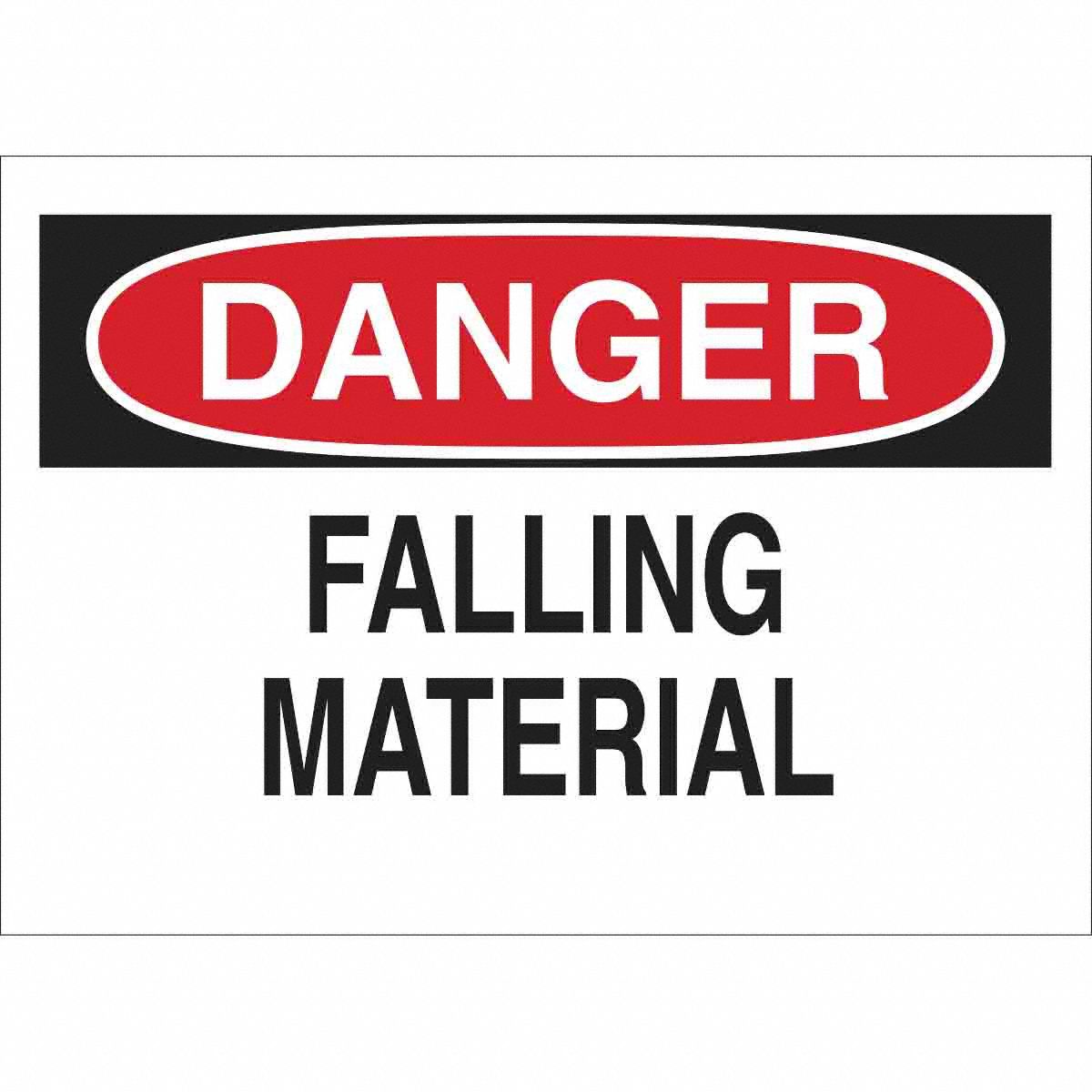 B55510H X14W DANGER FALLING MATERIAL