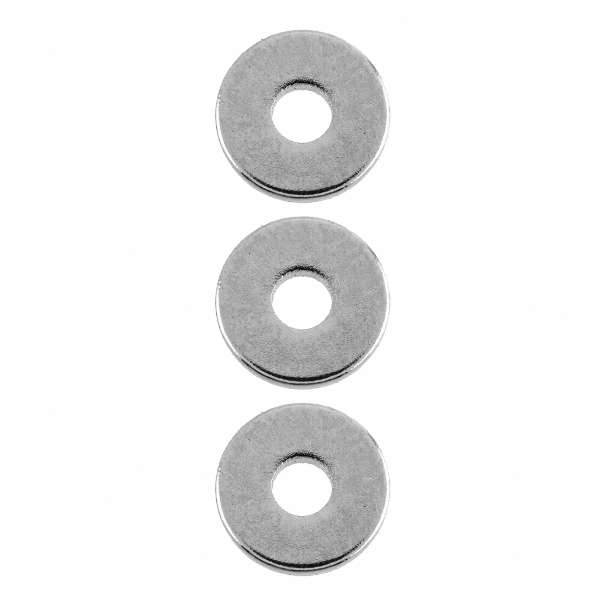 Rare Earth Magnet: Neodymium, 3/4 in Outside Dia, Ring Magnet, 35, 3 PK