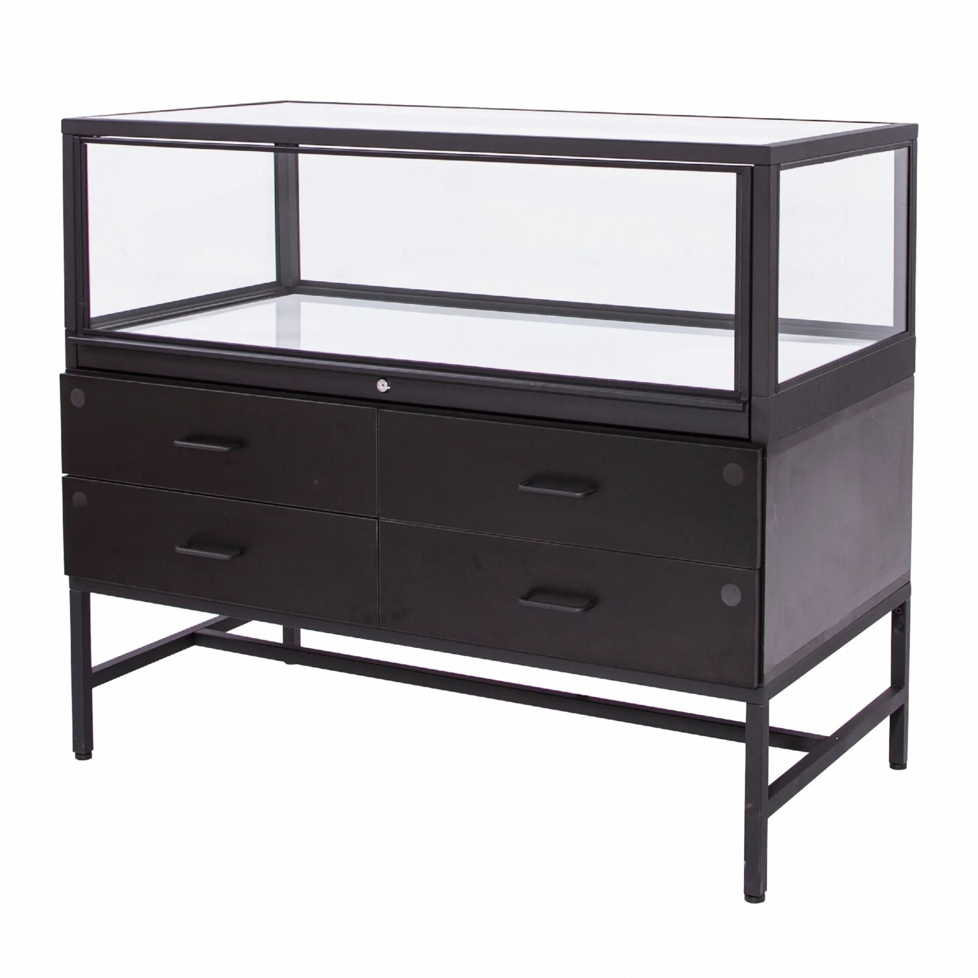 Counter Display Case, Black, Display Case - 406PZ8|DDKIT1B - Grainger