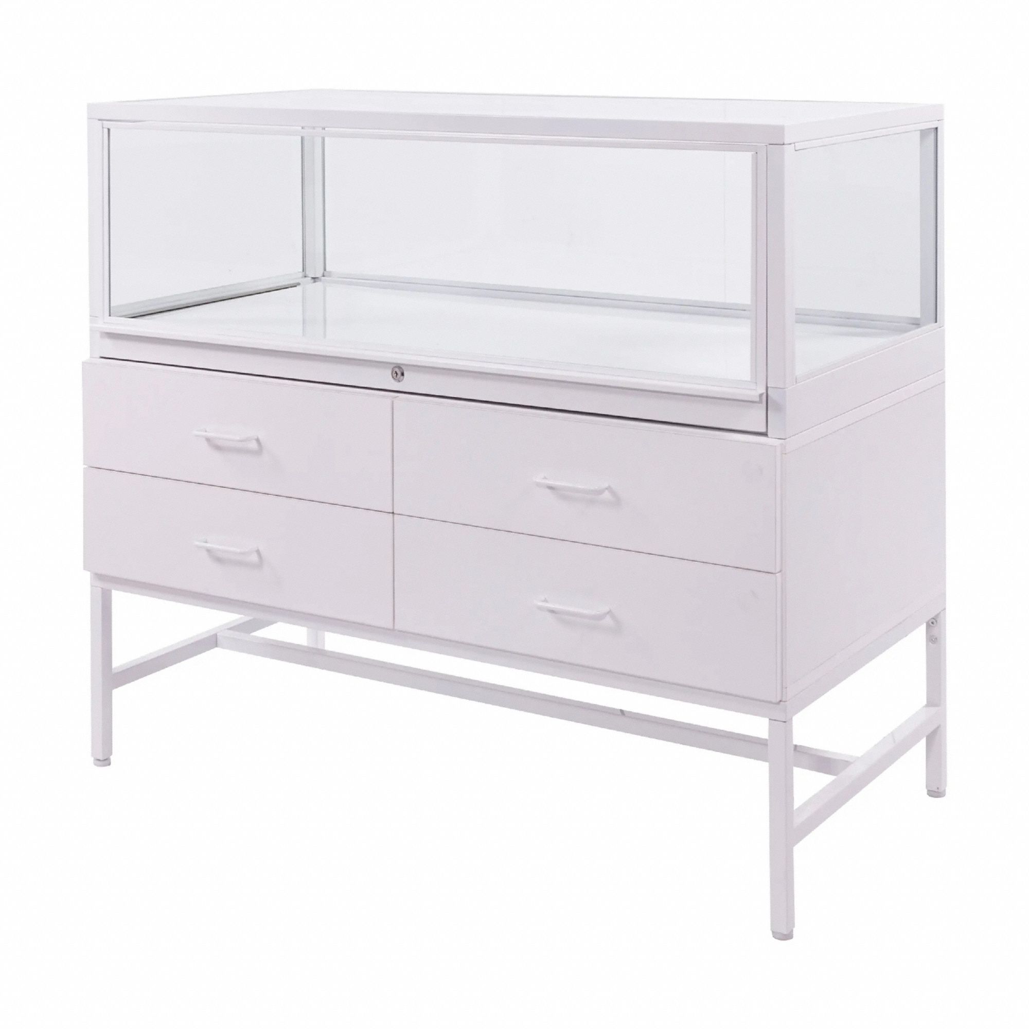 Counter Display Case, White, Display Case - 406PZ7|DDKIT1W - Grainger