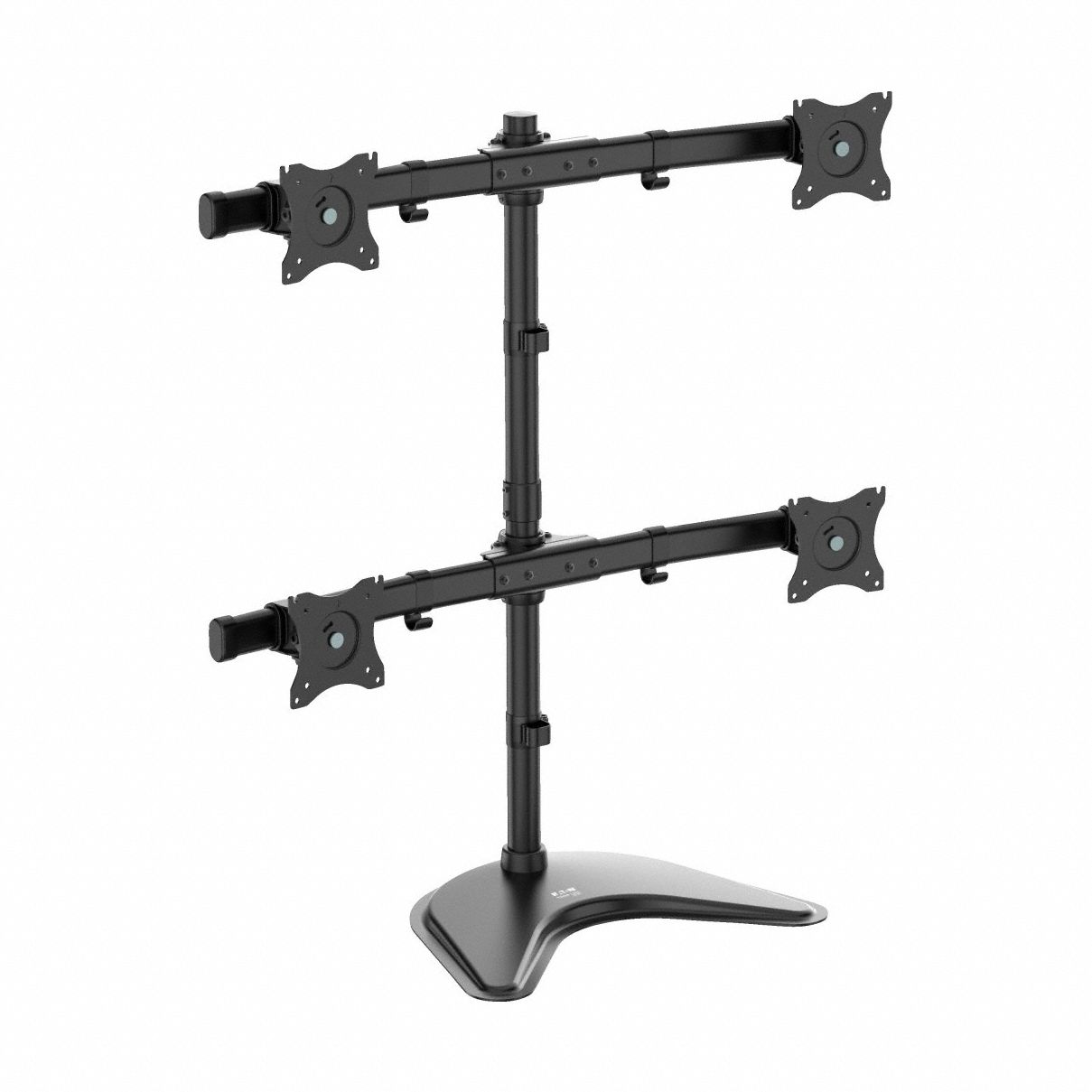 Display Mount: Black, Steel, Stand Mount, 18 lb Wt Capacity