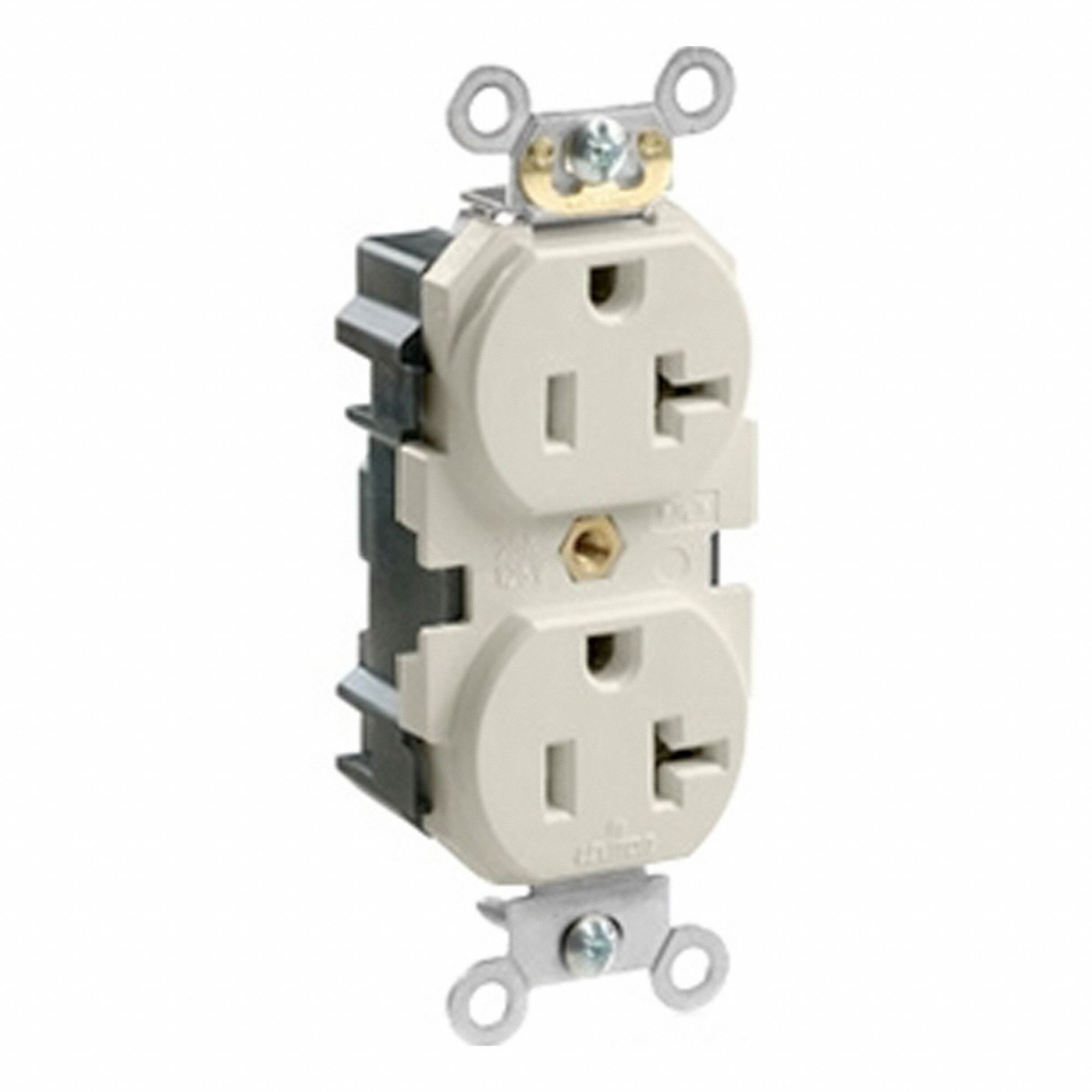 Lev-Lok Rec 20A 125V LtAl