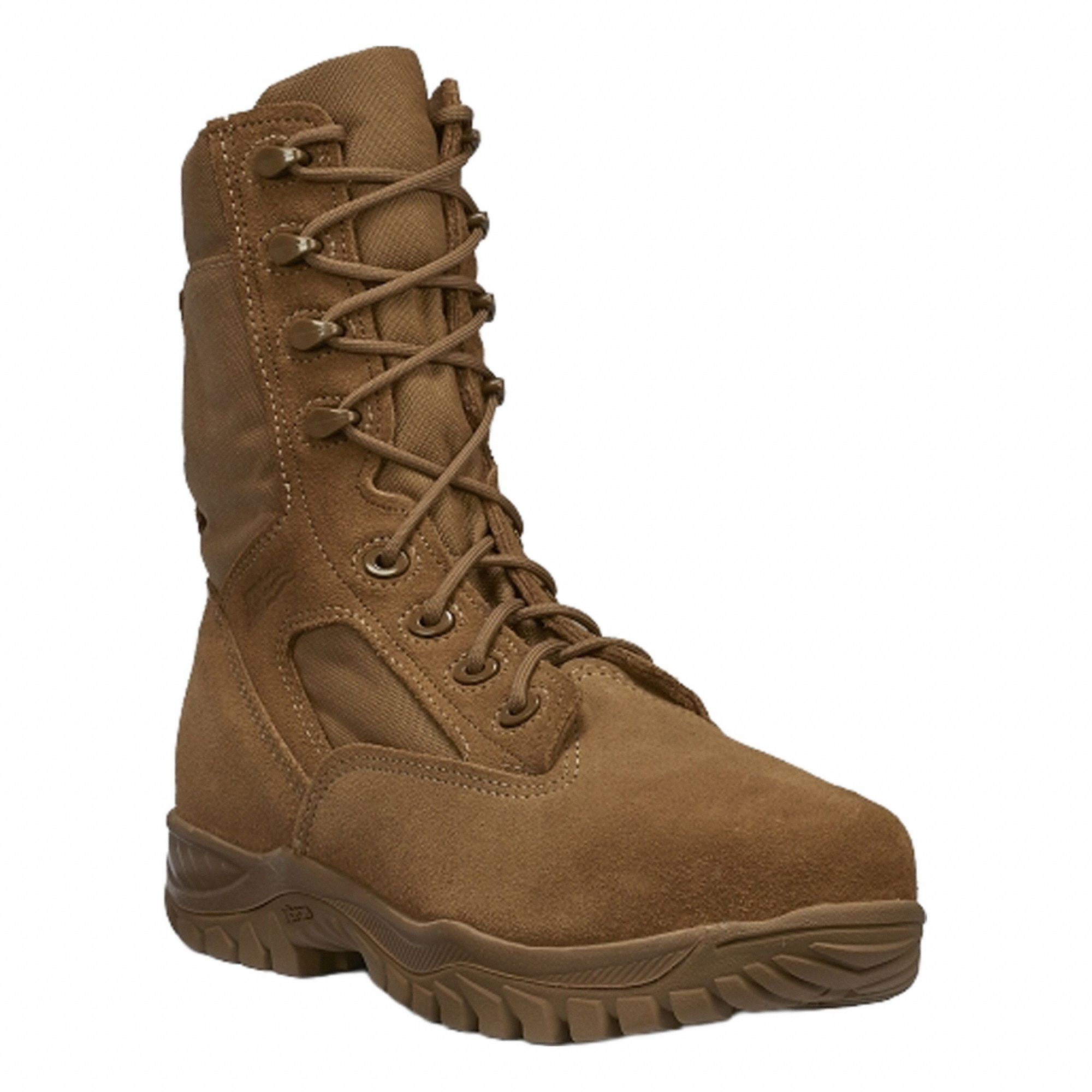 Military/Tactical Boot: Men's, 10-1/2, W, 8 in Ht, Coyote Brown, C312 ST, Steel, 1 PR