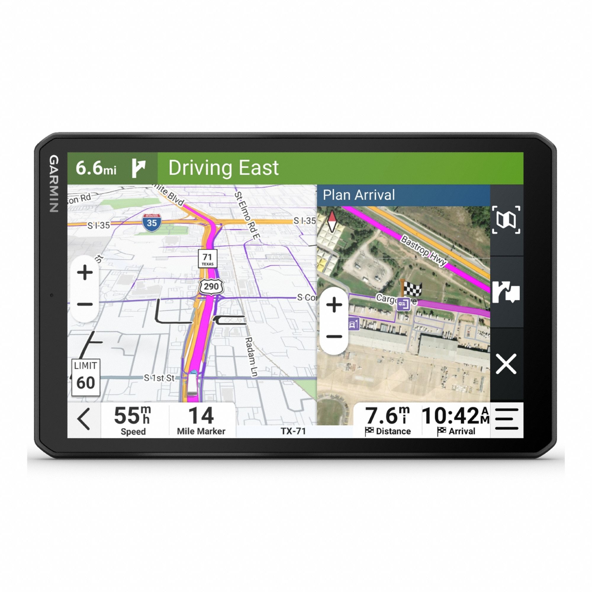GPS Navigation Unit: Magnetic Mount, TFT, 4 13/64 in Display Ht, 6 51/64 in Display Wd