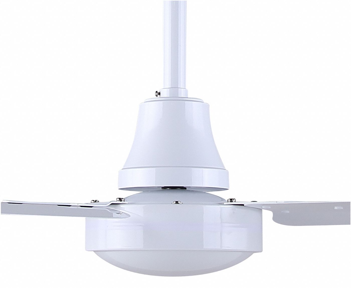 Ceiling Fan: 8, 944 cfm Airflow, 60 in Blade Dia, 5 Speeds, 120V AC, Single Phase, White