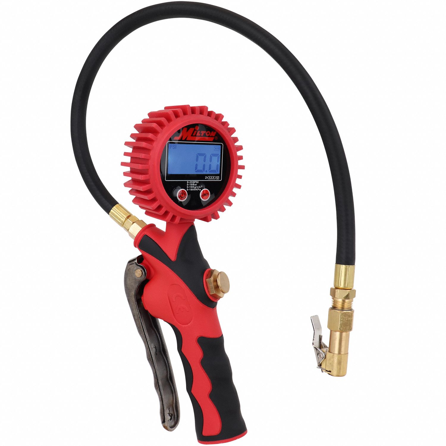Tire Pressure Gauge Brass Fittings, Rubber Hose