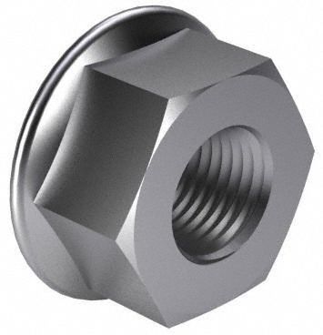 Lock Nut: 1/2"-13 Thread, Steel, Grade F, Zinc-Plated, 3/4 in Hex Wd, 37/64 in Hex Ht, 25 PK