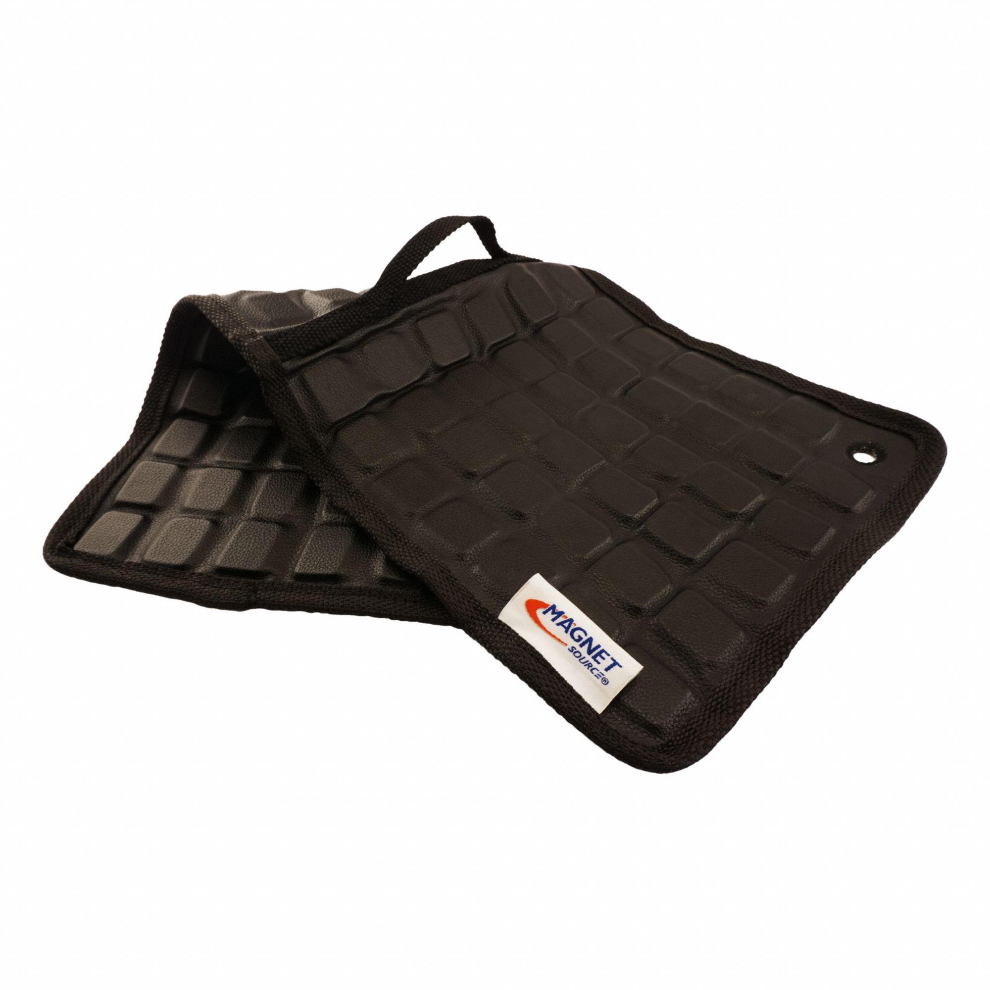 Magnetic Tool Mat: Black, 8 7/8 in Overall Wd, 19 1/2 in Overall Lg, Synthetic Leather