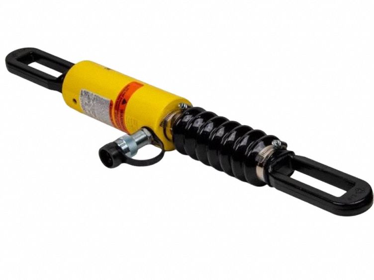 Eye-End Pull Hydraulic Ram: 10 ton Nominal Capacity, 6 in Nominal Stroke Lg, Single Acting