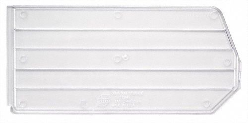 Bin Divider: 14 in x 6 in, Not Electrostatic Discharge Conductive, Clear