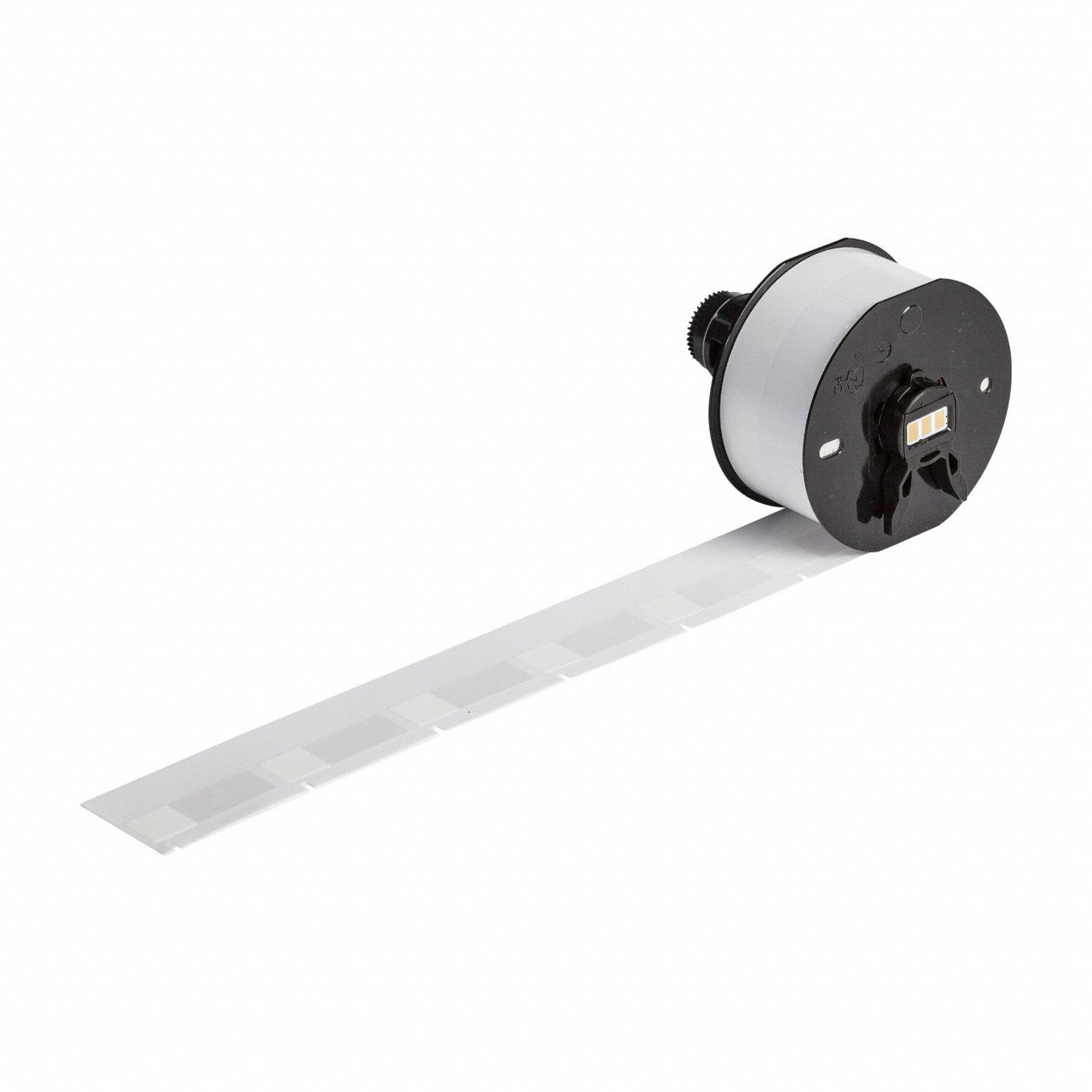 Wraparound Label: 1 1/2 in x 1/2 in, Vinyl, Blue on White/Green on White/Red on White