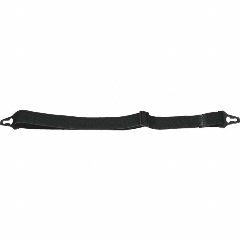 Hard Hat Chin Strap: Black Textile, Chin Pad Not Included, For Diamond, Textile, 10 PK