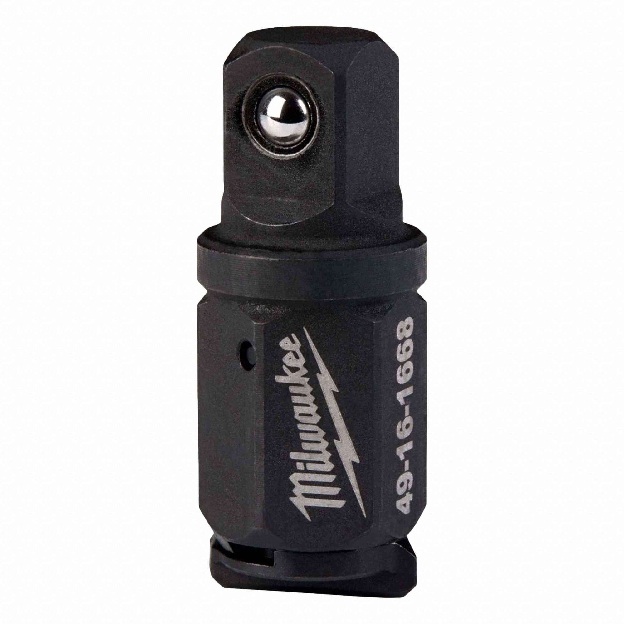 Anvil Adapter: 3/8 in Input Drive Size, Black Oxide, 3/8 in Output Drive Size, Square