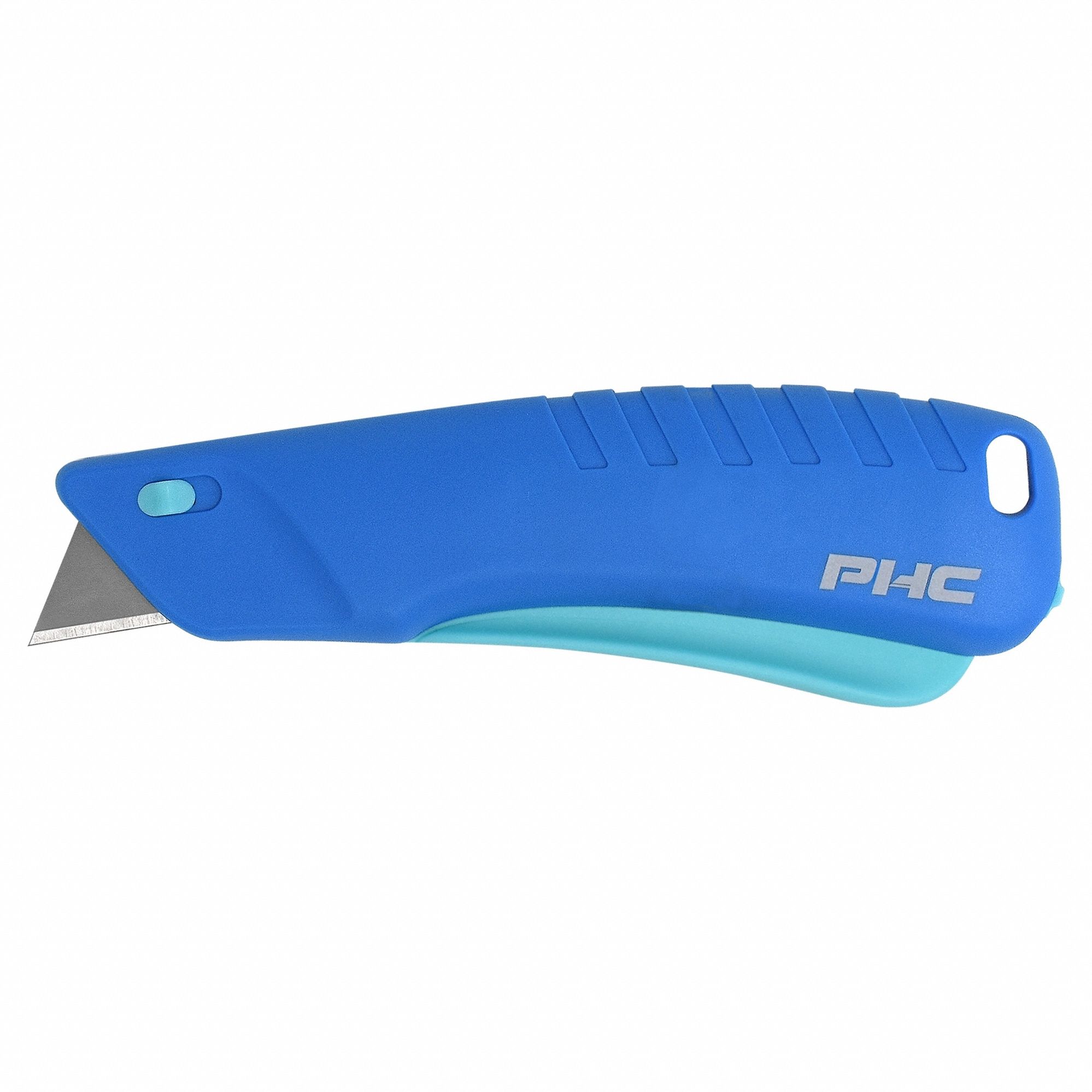 Safety Knife: 5 1/2 in Overall Lg, Textured, 3/4 in Overall Wd, Plastic