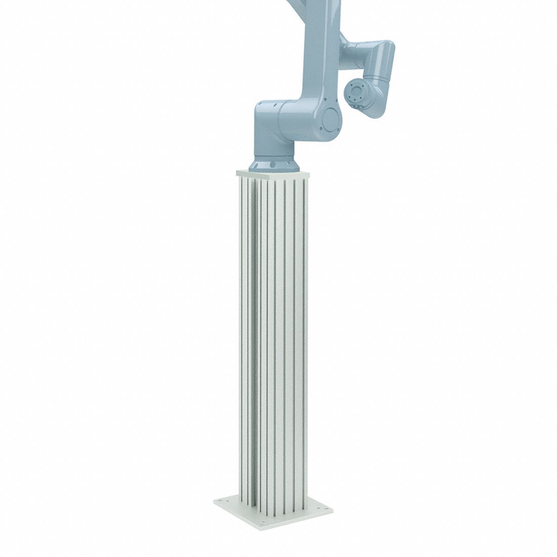 Tube Framing System Profiles: T-Slot Cobot Pedestal, 1,200 mm H x 308.4 mm W x 304.8 mm L, Aluminum (MPN 40200-SP-K-1200). Key specifications — Brand: 80/20; Mobility: Mobile; Product Type: T-Slot Cobot Pedestal; Compatible Series: 40 Series; Manufacturer Part Number: 40200-SP-K-1200; Includes: (8) Mobile Base Plate Screw.