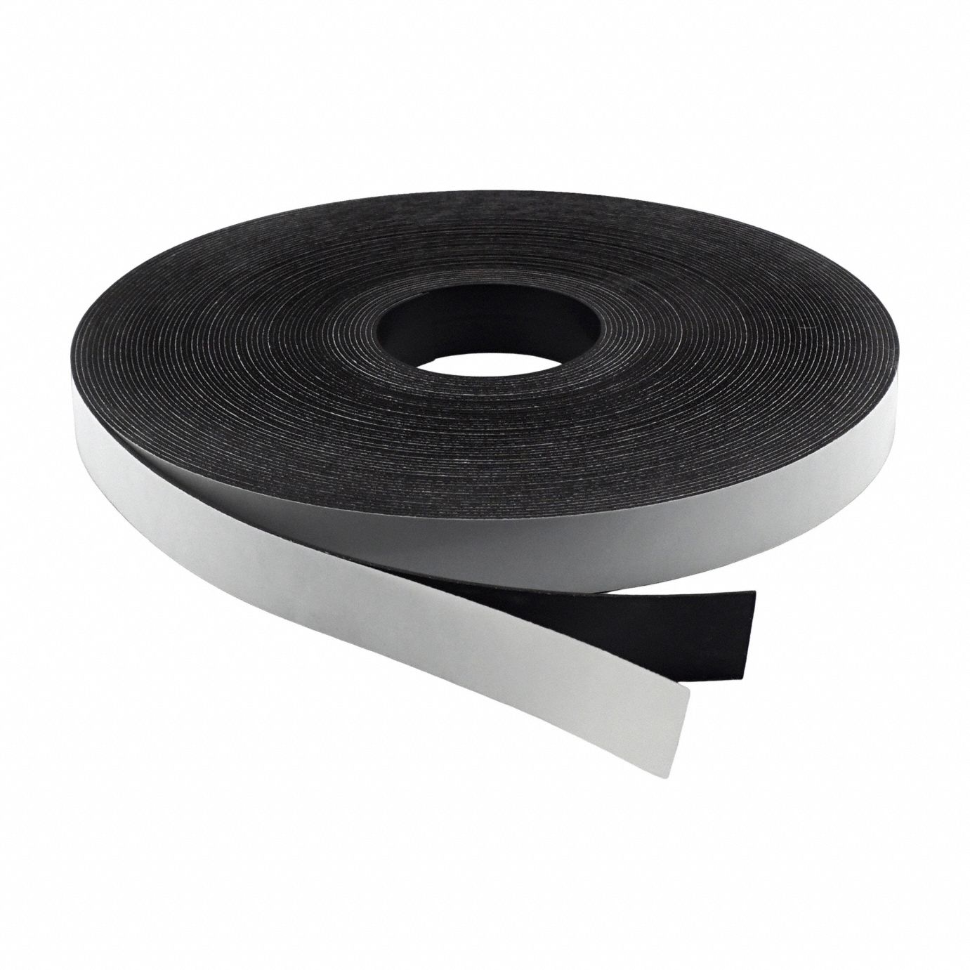 Roll Magnet: Indoor Adhesive Nonmagnetic Side, 100 ft Overall Lg, 1 in Overall Wd