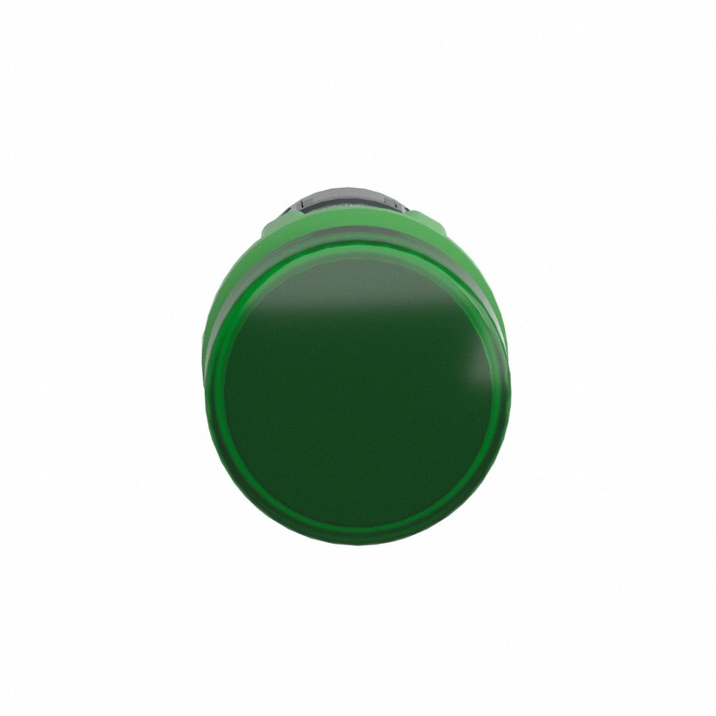 Pilot Light: 22 mm Panel Mounting Hole Dia, LED, Green, XB5