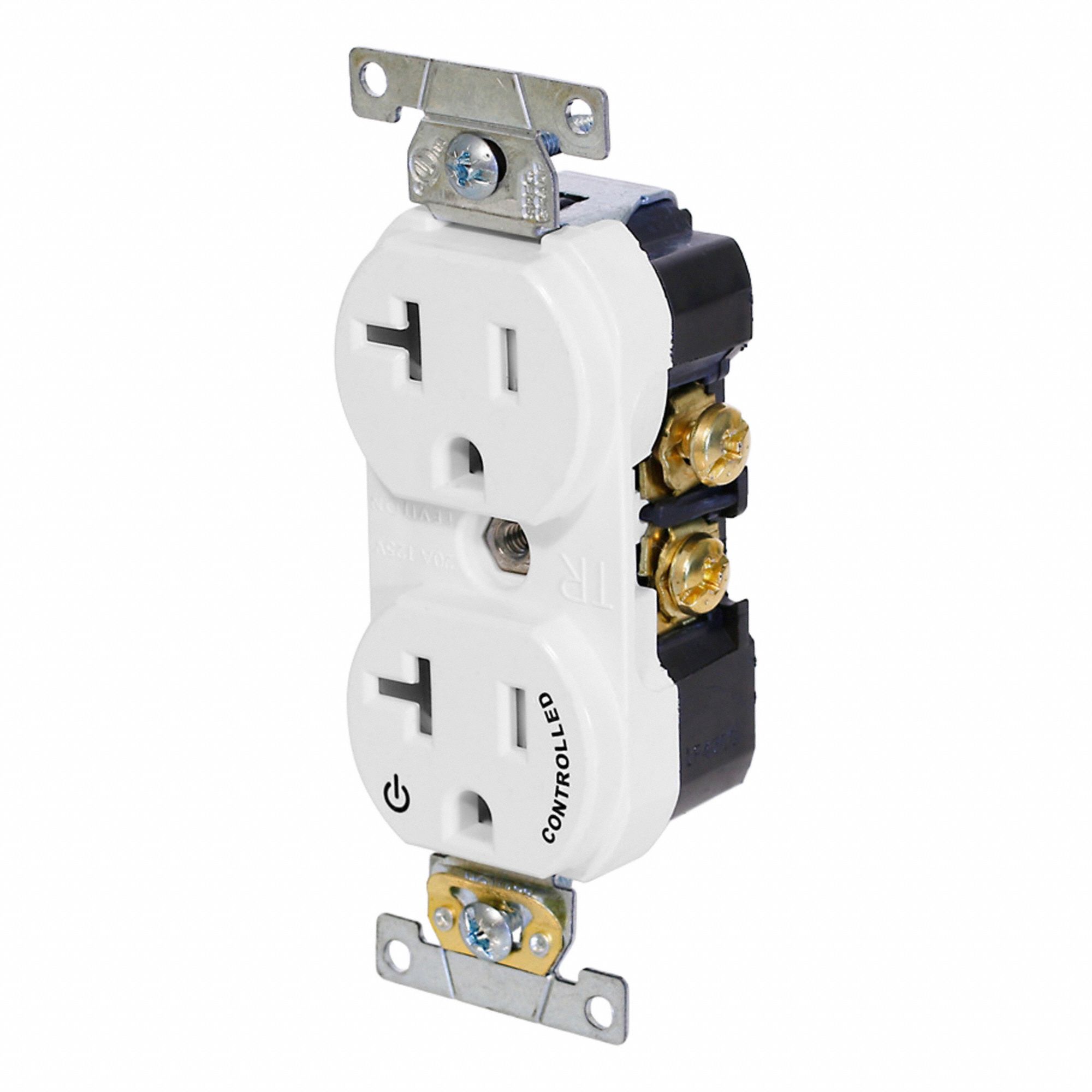 Duplex Outlet White 20A 125V TR