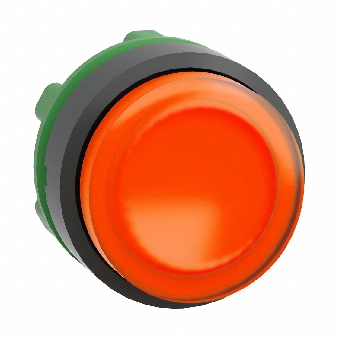Extended Push Button: Orange, 22 mm Mounting Size, Non-Metallic, Momentary