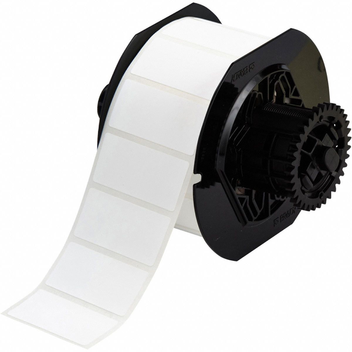 Pre-Cut Label Stock Roll: 1 in x 2 in, Rubber, Permanent Adhesive, 1, 500 Labels, BBP33/i3300