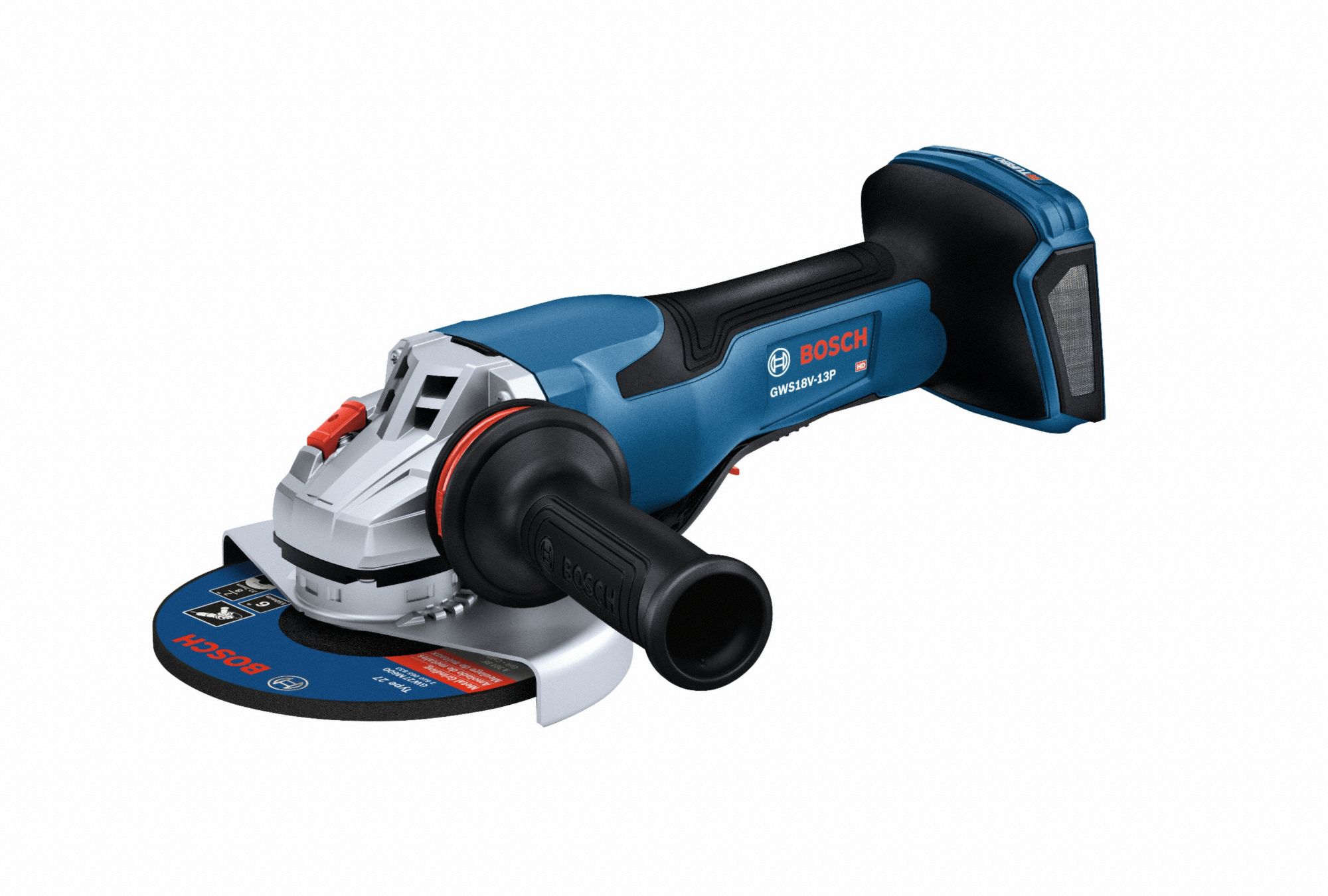 Angle Grinder: 5 in_6 in Wheel Dia, Brushless Motor, 18V DC, Std Head, Barrel Grip Grip, Tool Only